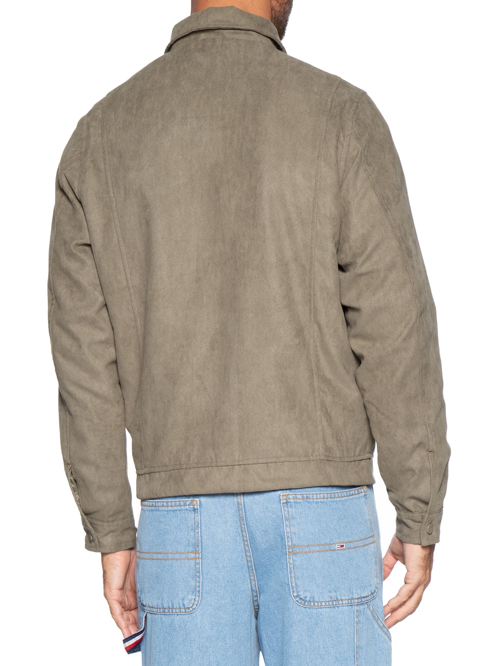 Jaqueta Masculina em Suede – Bege Basiq Men