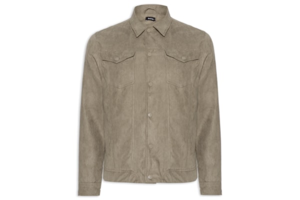 Jaqueta Masculina em Suede – Bege