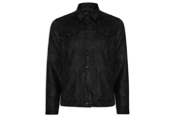 Jaqueta Masculina em Suede – Preto
