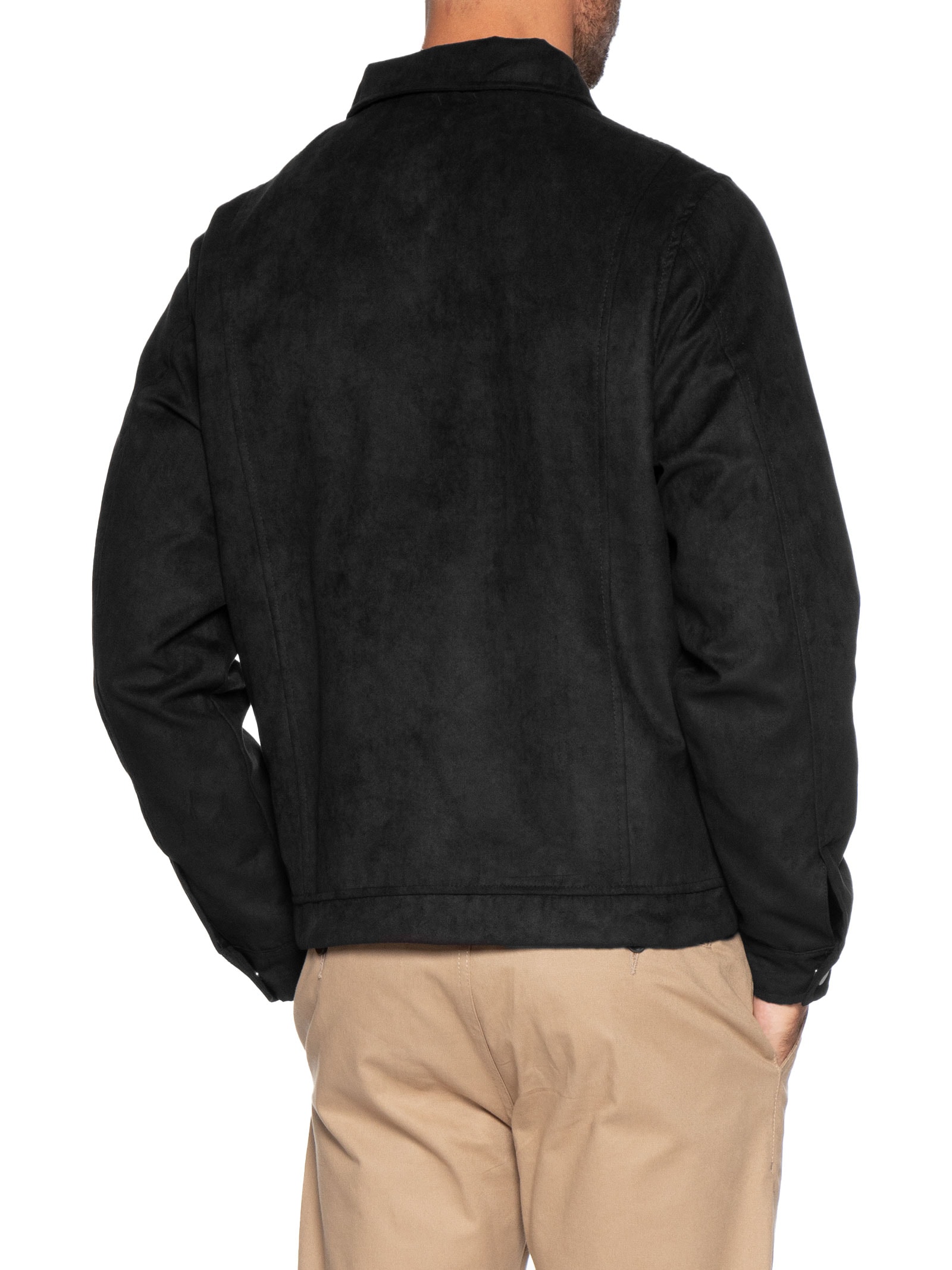 Jaqueta Masculina em Suede – Preto Basiq Men