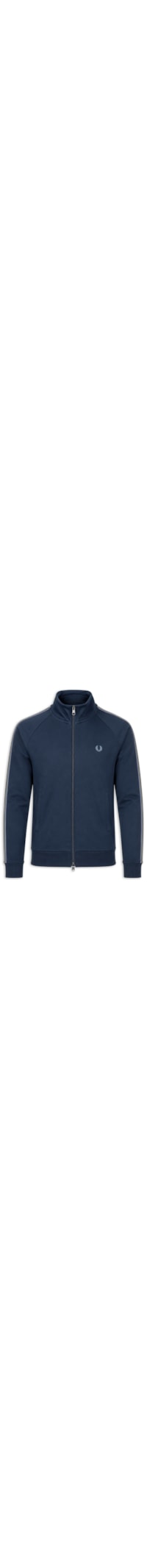 Jaqueta Masculina Esportiva Detalhe Faixa Dupla - Azul