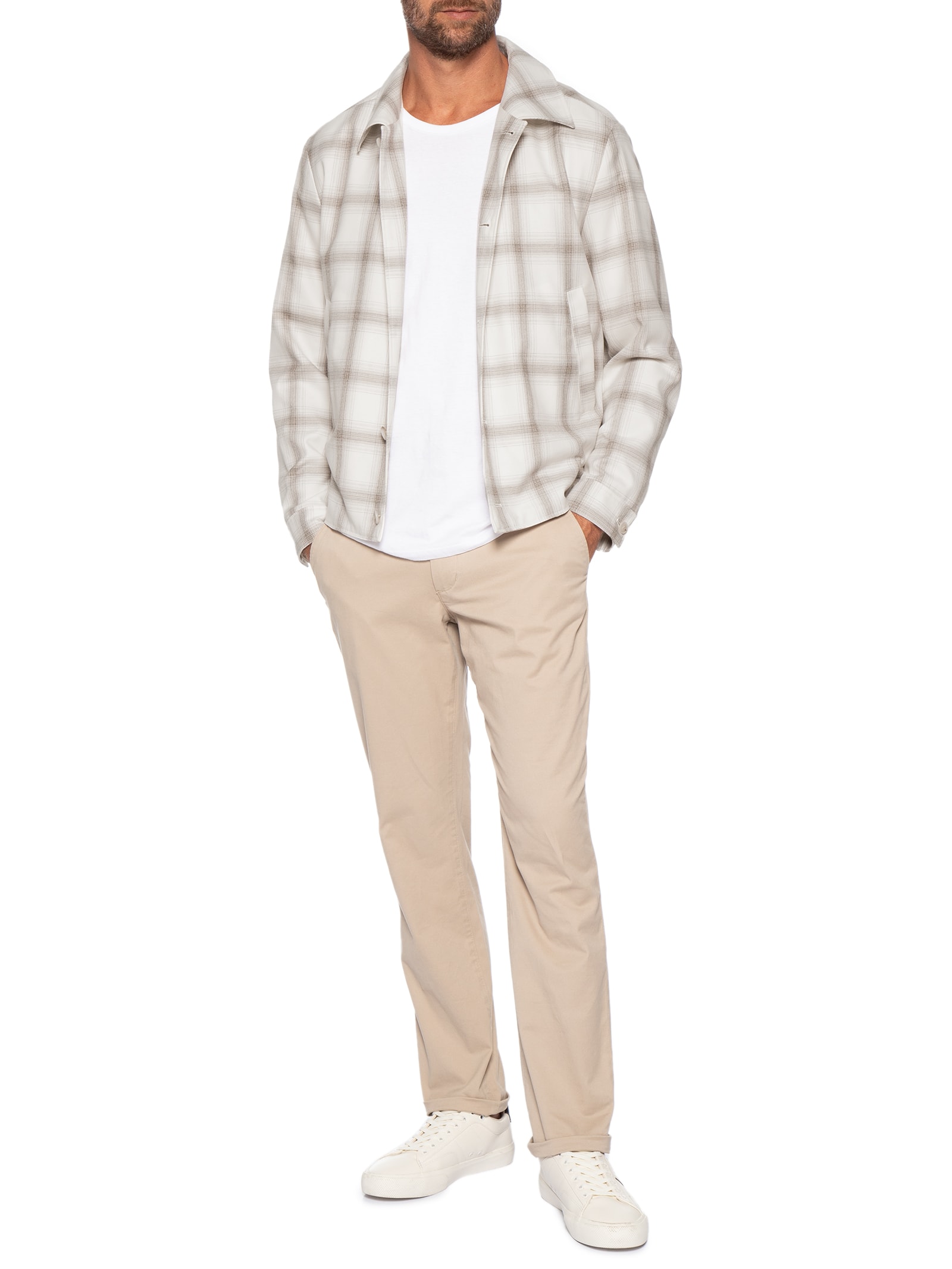 Jaqueta Masculina Estampa C-Carper Wing Branco Boss