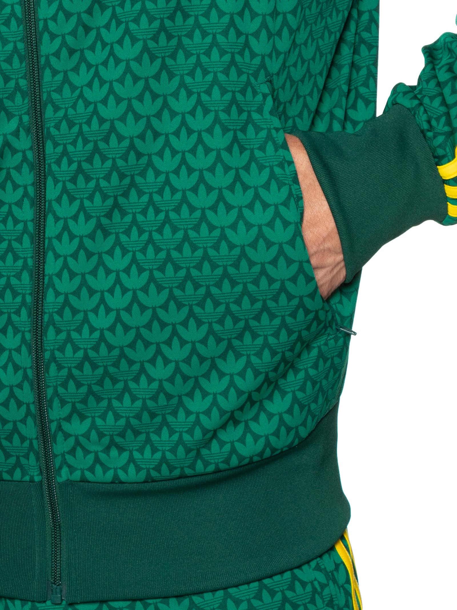 Jaqueta Masculina Firebird Verde e Amarelo Adidas Originals