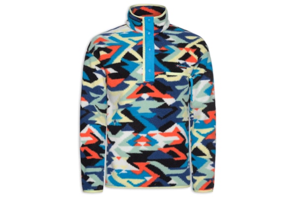 Jaqueta Masculina Fleece Icons Helvetia™ II Printed Half Snap - Azul