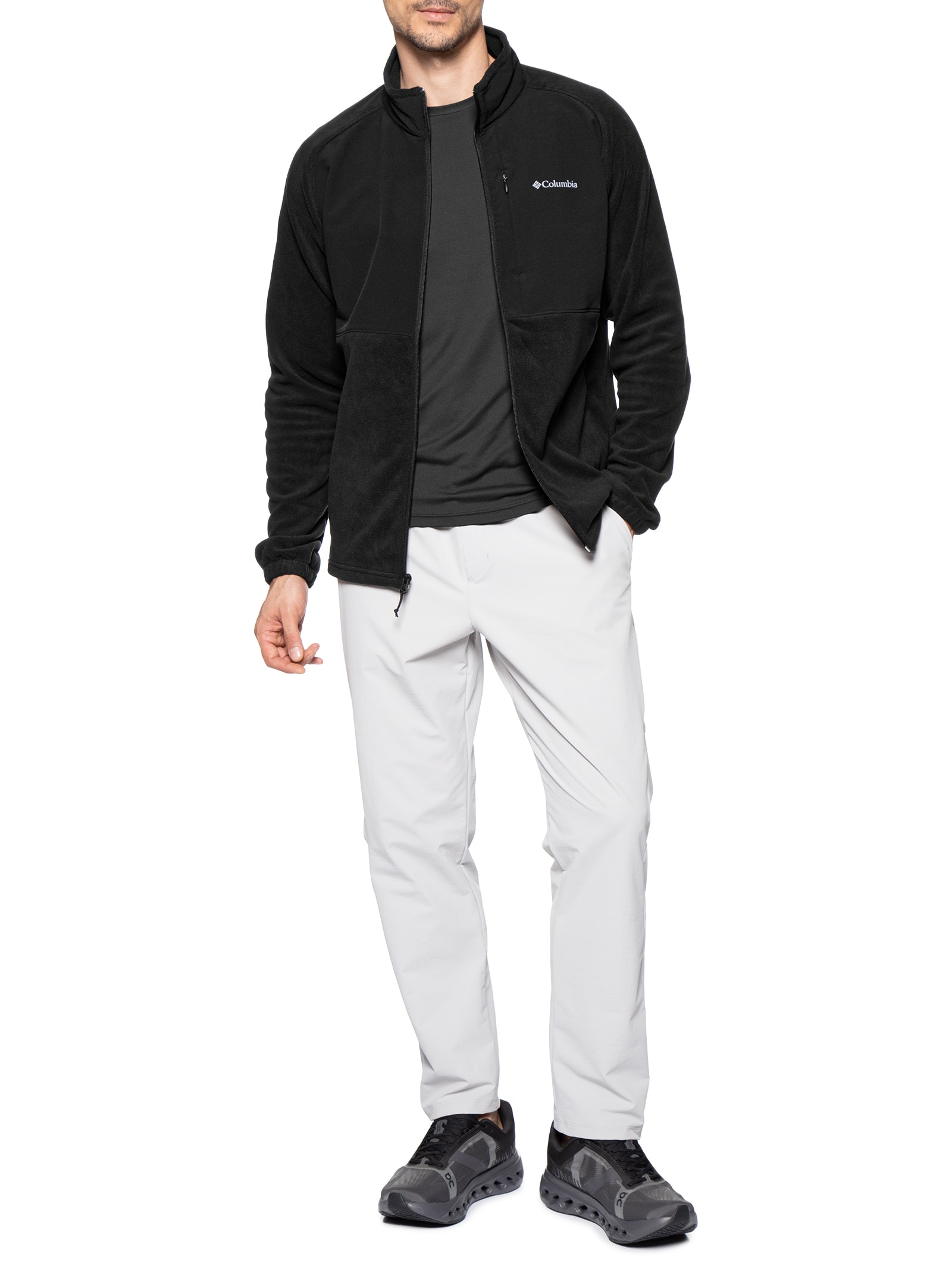 Jaqueta Masculina Fleece Sage Peak™ Full Zip Preto Columbia