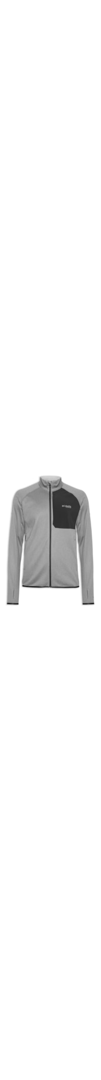 Jaqueta Masculina Fleece Triple Canyon Grid Full Zip - Cinza