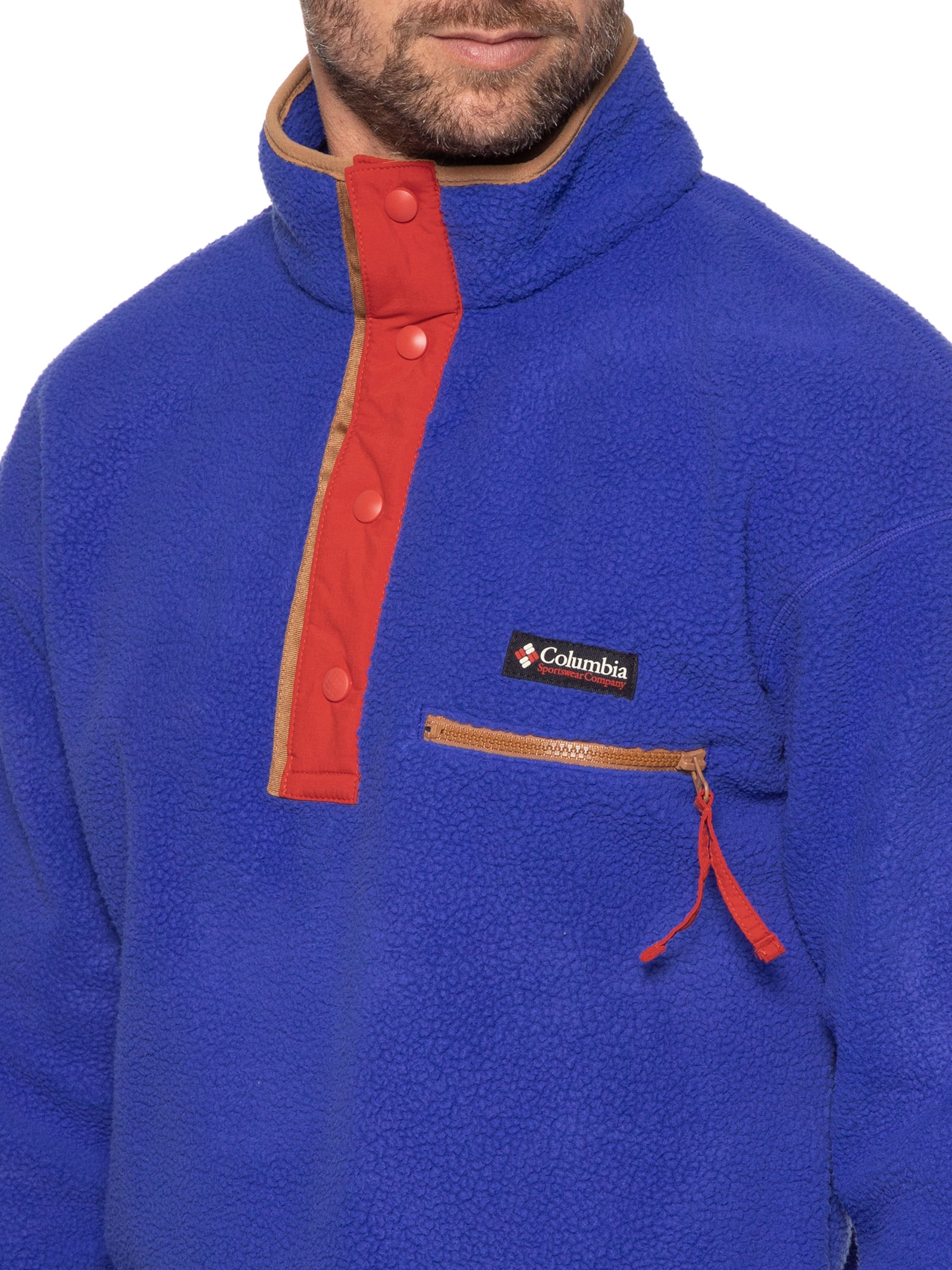 Columbia - Jaqueta Masculina Fleece Vista Com Botão Helvetia™ II