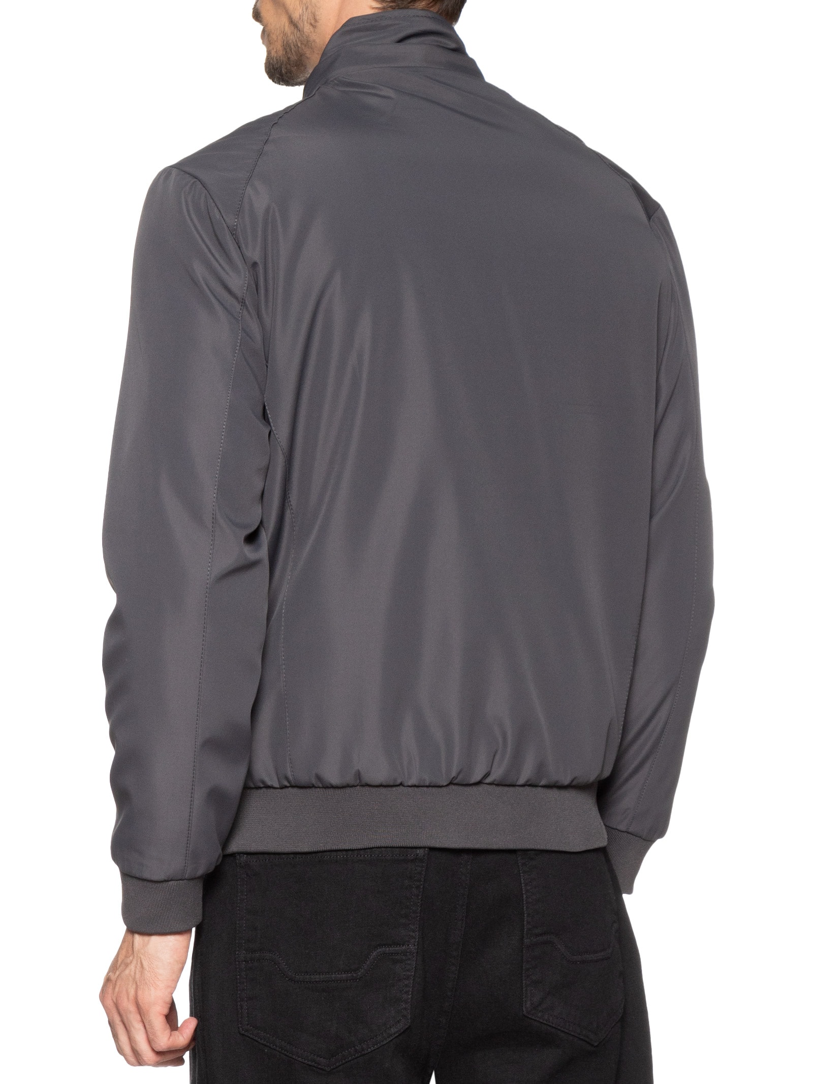 Jaqueta Masculina Forrada Com Gorro Cinza Basiq Men