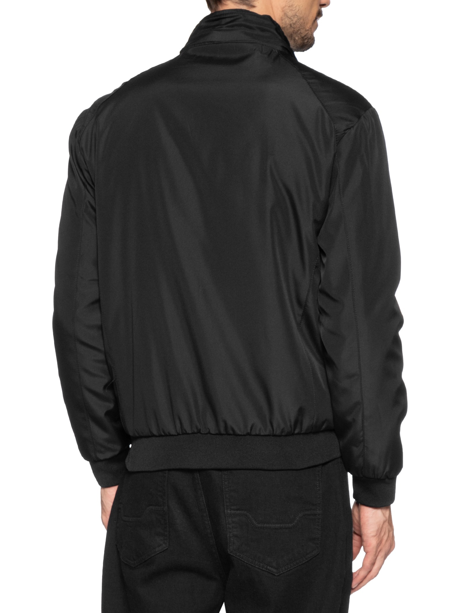 Jaqueta Masculina Forrada Com Gorro Preto Basiq Men