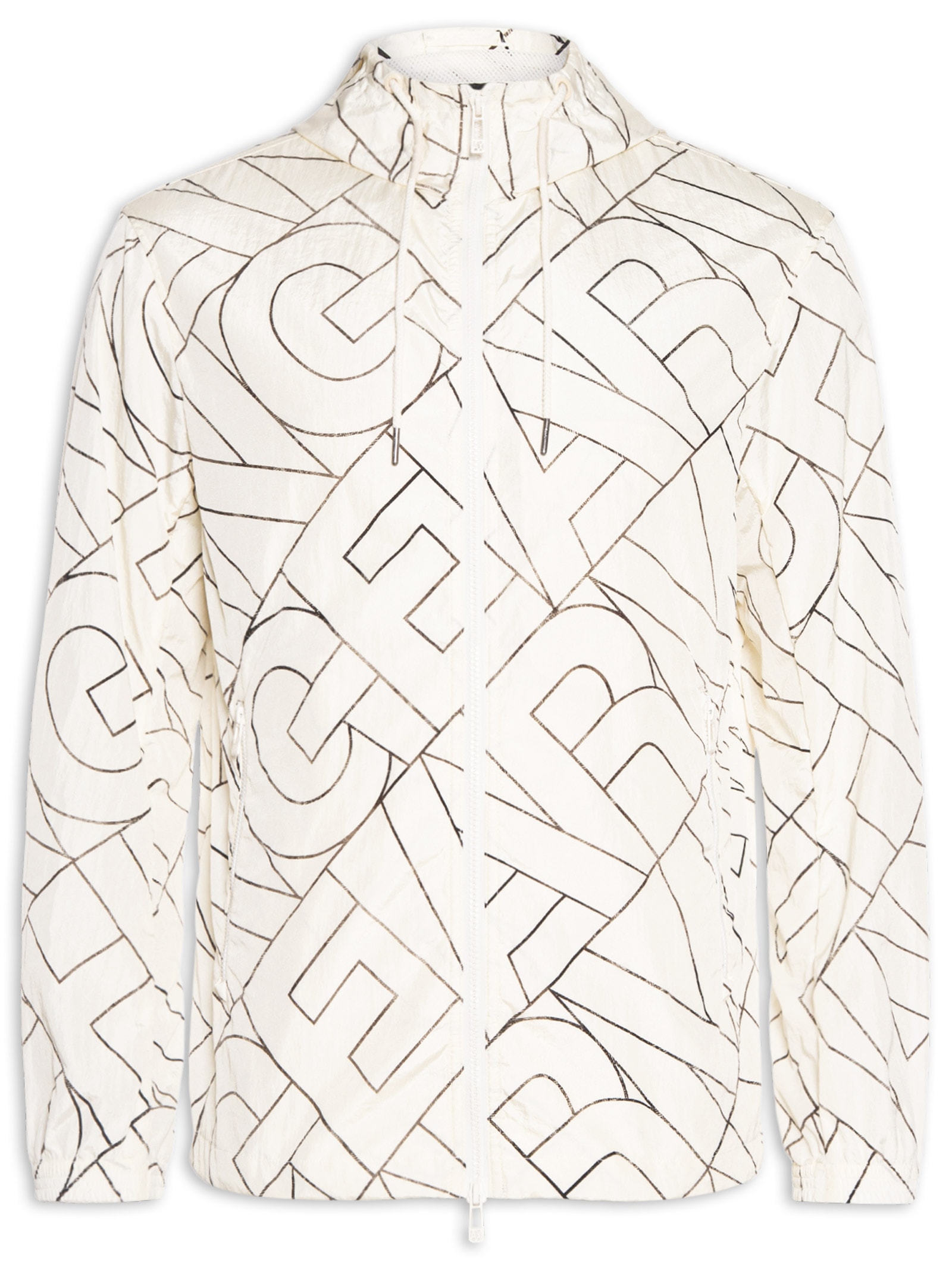 Jaqueta Masculina Full Logo Fashion Branco Armani Exchange