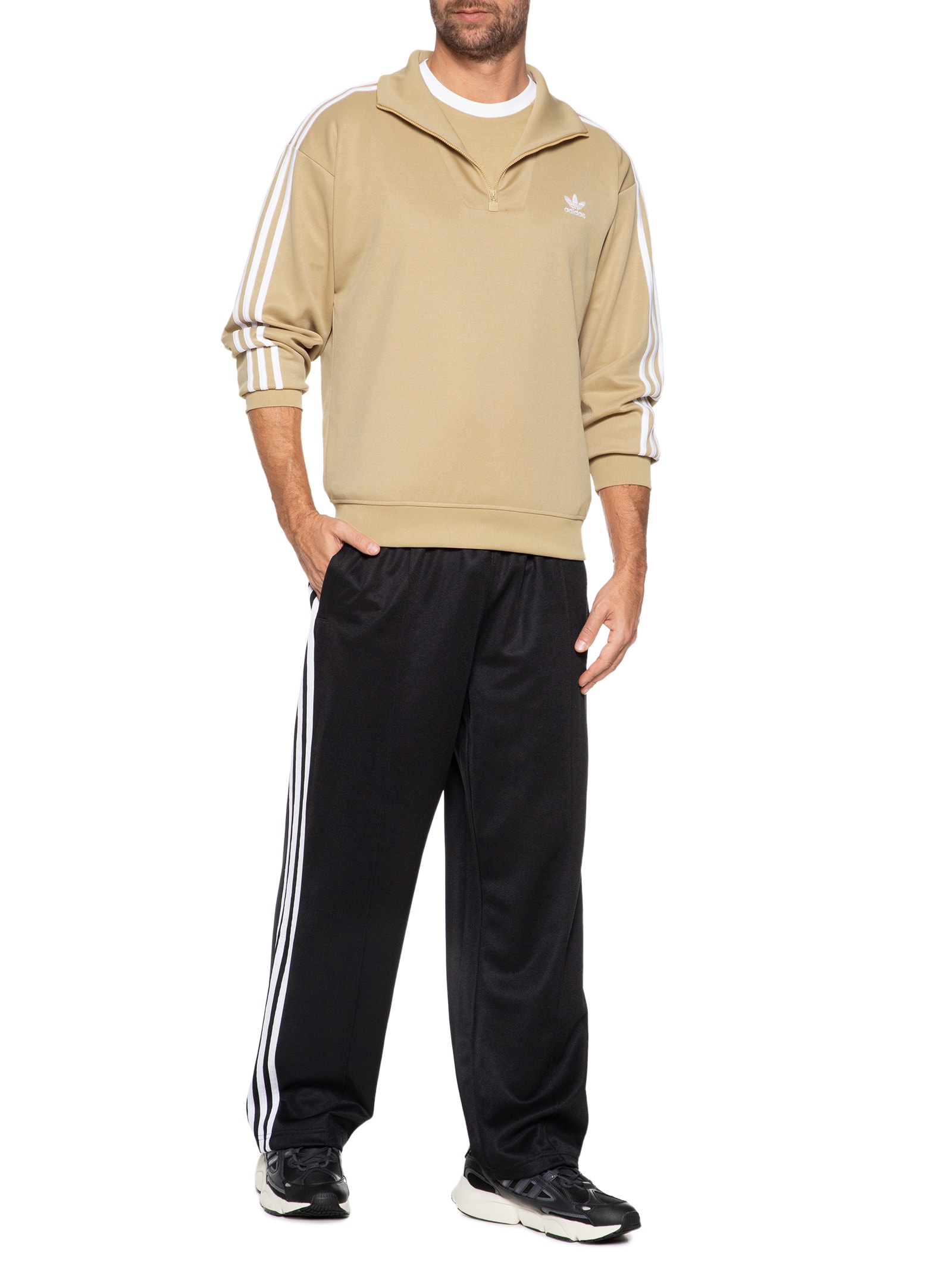 Adidas Originals - Jaqueta Masculina Funnel Neck - Bege