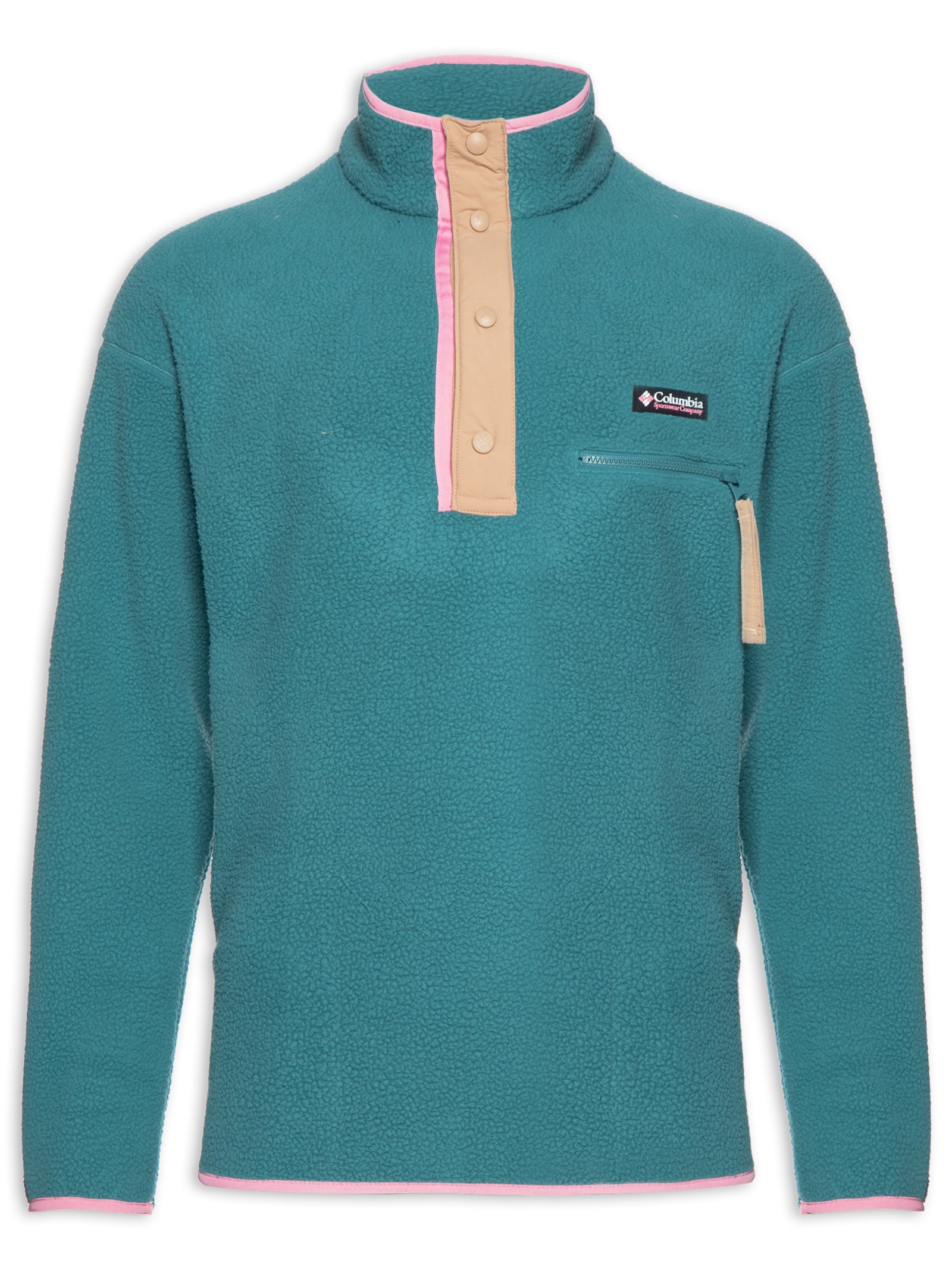 Jaqueta Masculina Helvetia™ Half Snap Fleece - Verde - Columbia