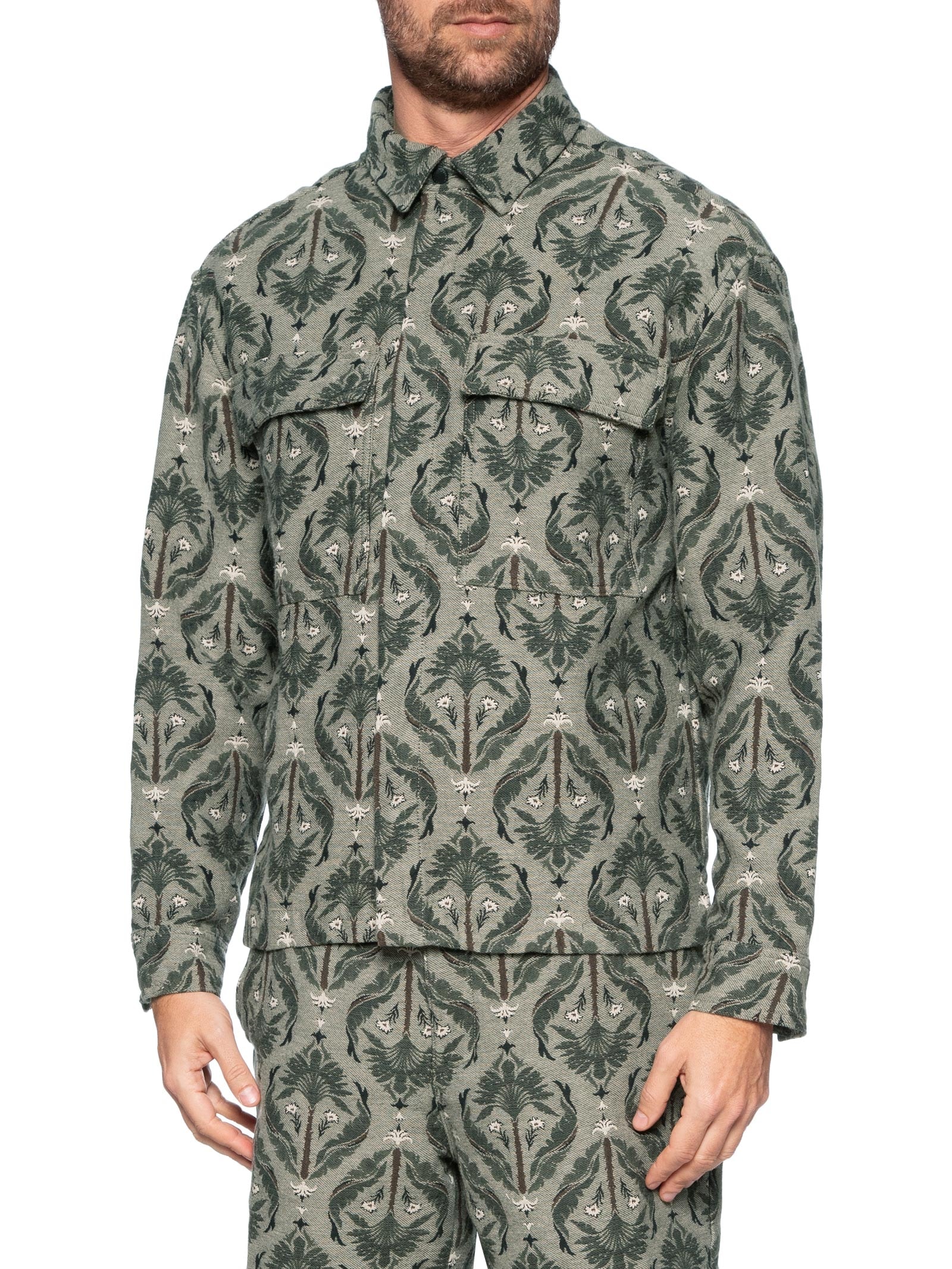Jaqueta Masculina Jacquard Imperial Verde Osklen