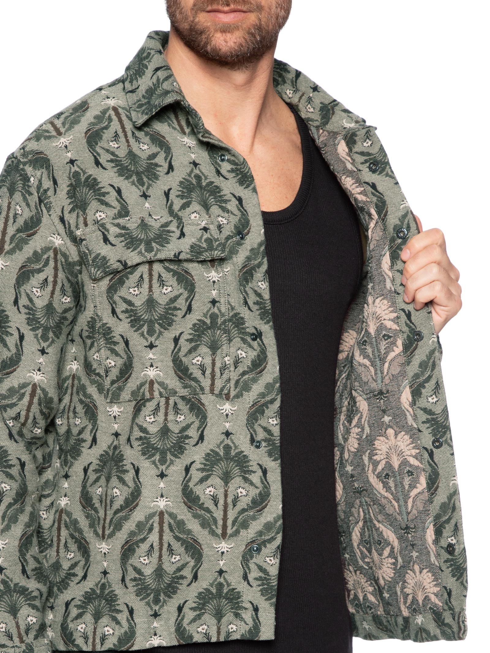 Jaqueta Masculina Jacquard Imperial Verde Osklen