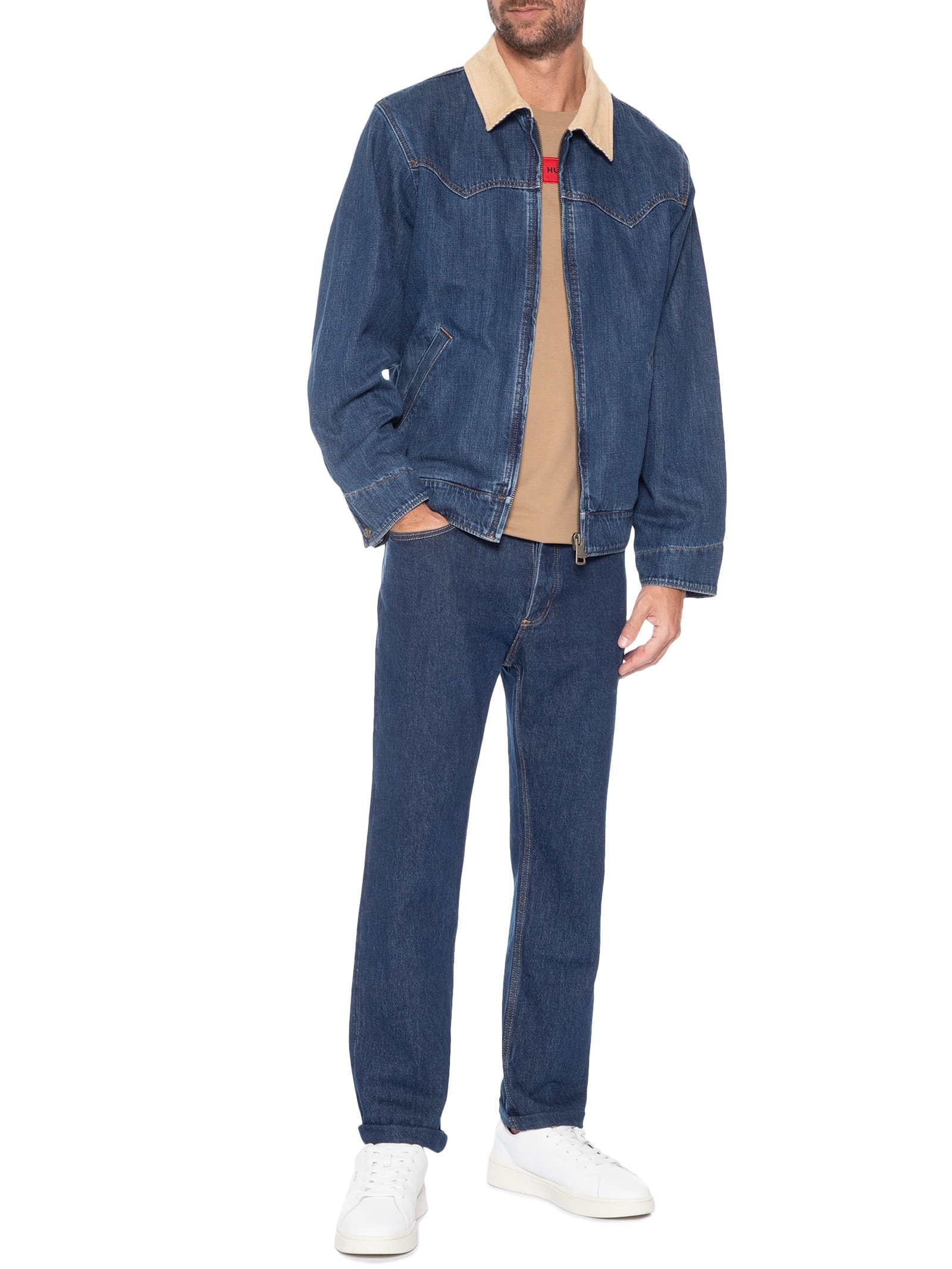 Jaqueta Masculina Jeans Arvan Azul Hugo