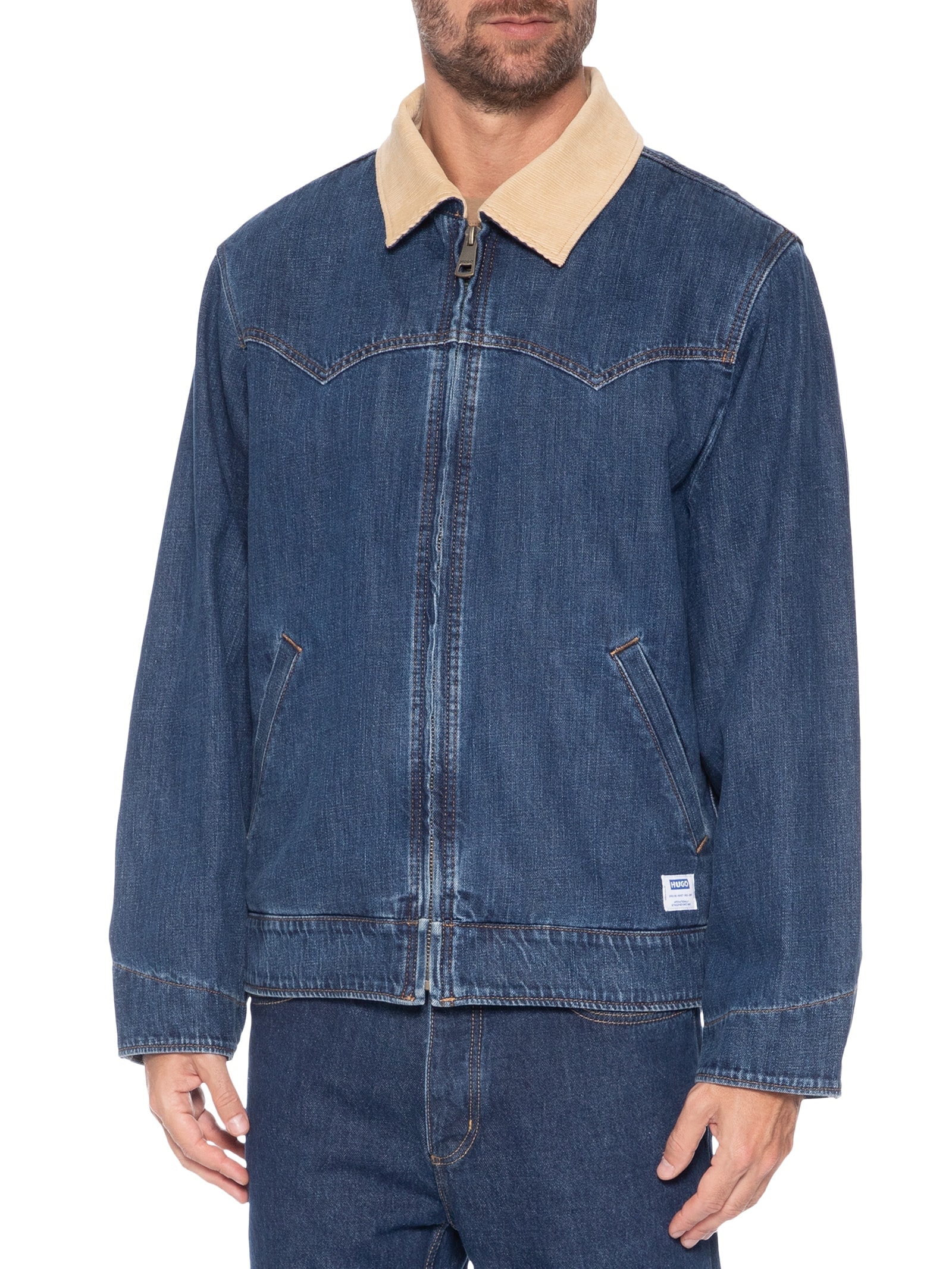Jaqueta Masculina Jeans Arvan Azul Hugo