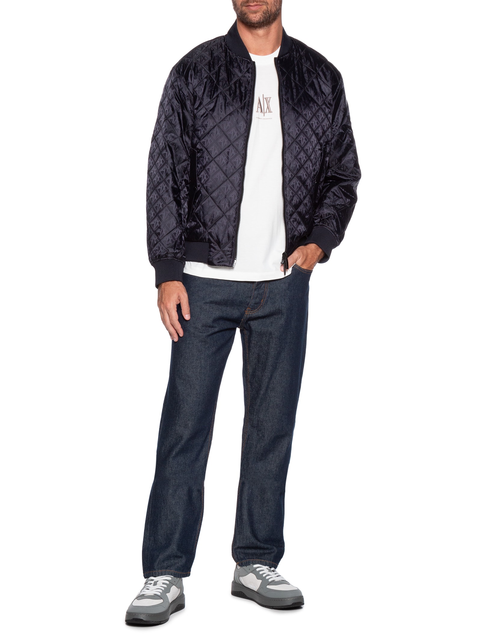 Armani Exchange - Jaqueta Masculina Jeans - Azul