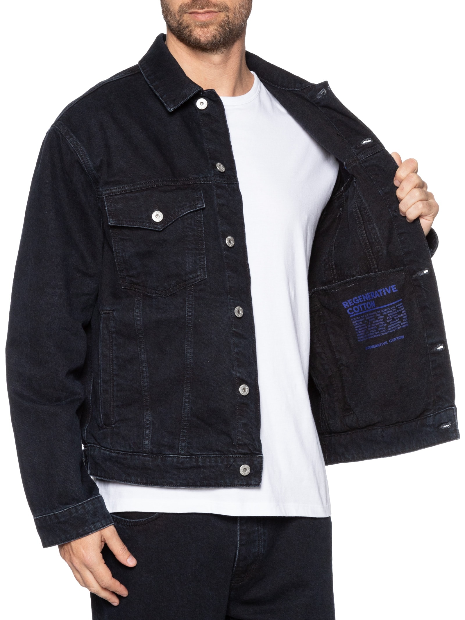 Jaqueta Masculina Jeans Dex Azul Hugo