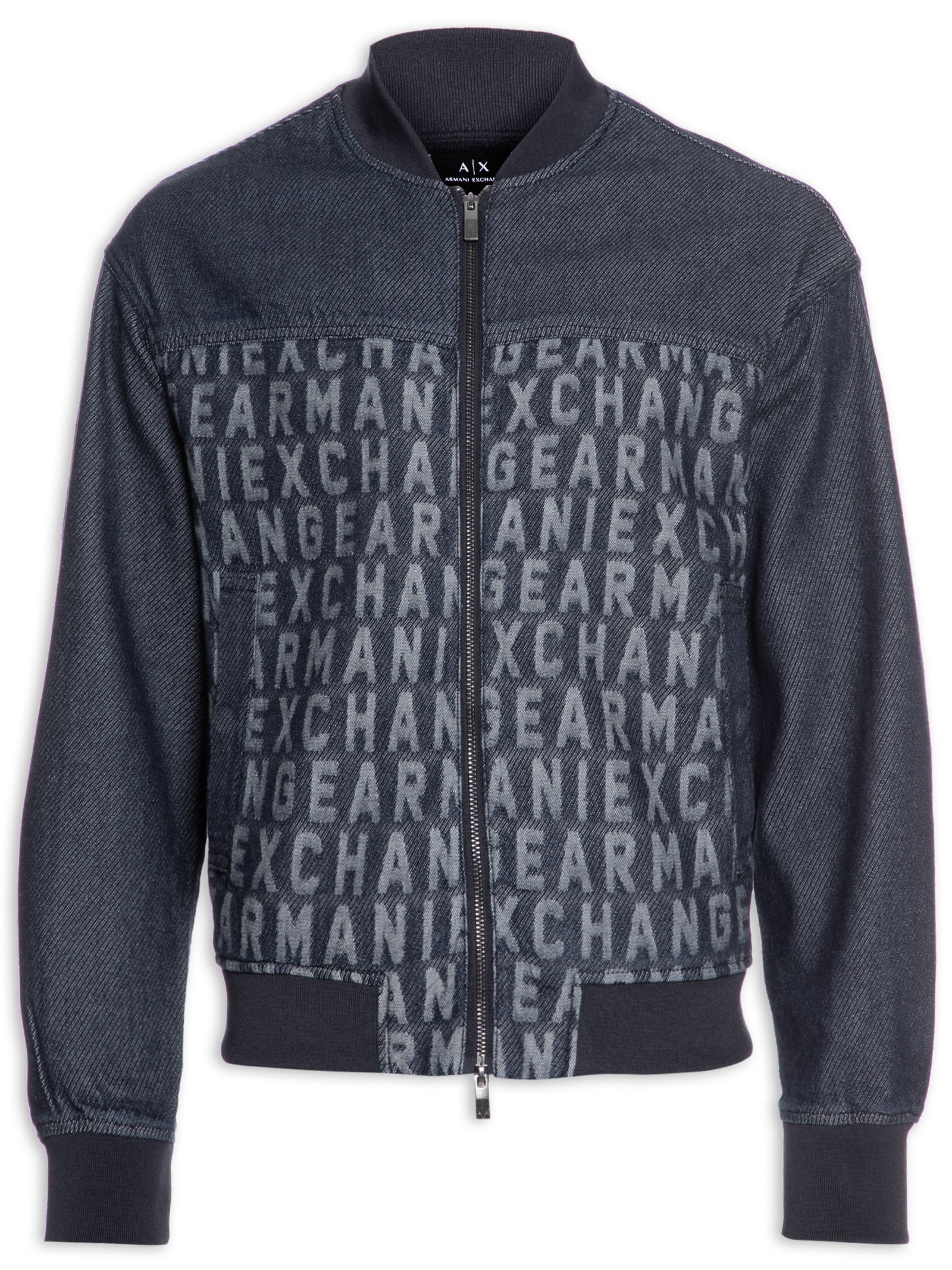 Armani Exchange - Jaqueta Masculina Jeans Indigo - Azul