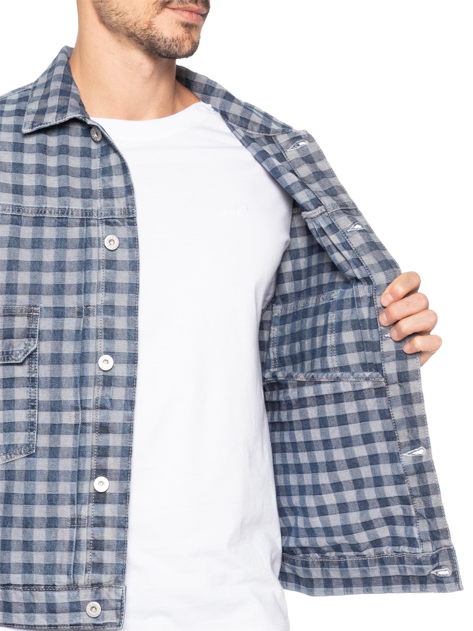 Jaqueta Masculina Jeans Nial Azul Hugo