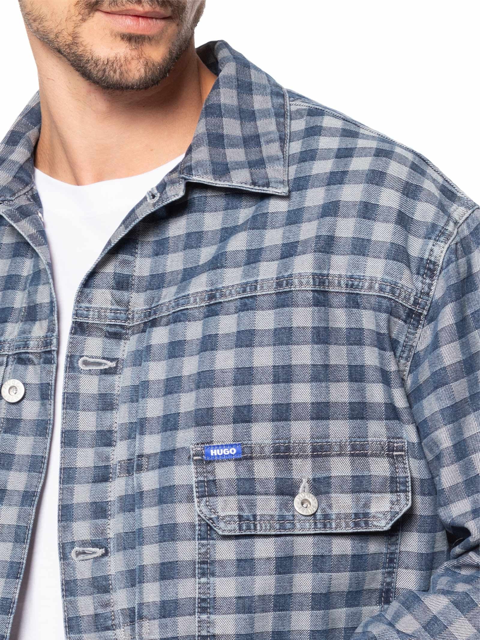 Jaqueta Masculina Jeans Nial Azul Hugo