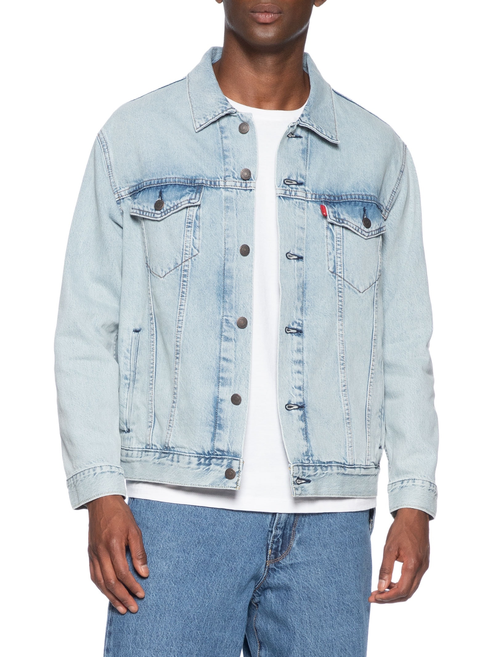 Jaqueta Masculina Jeans Relaxed Fit Trucker Azul Levi's