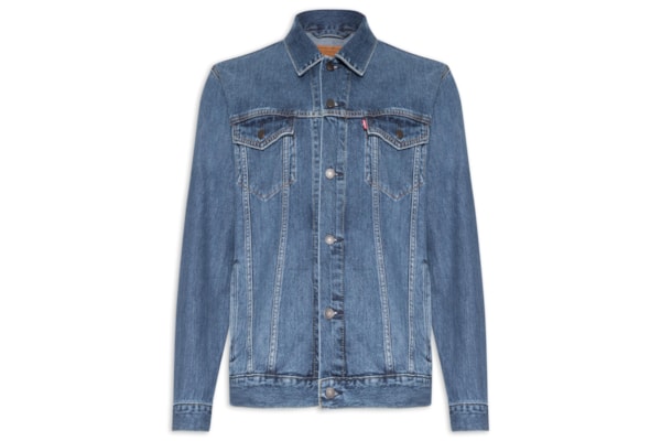 Jaqueta Masculina Jeans Relaxed Fit Trucker - Azul