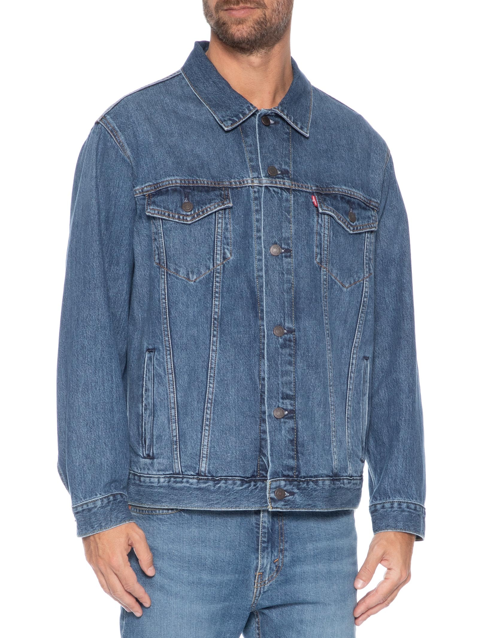 Jaqueta Masculina Jeans Relaxed Fit Trucker Azul Levi's