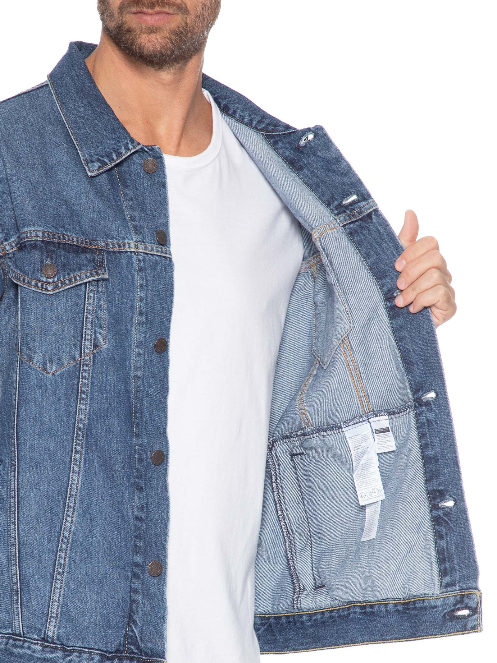Jaqueta Masculina Jeans Relaxed Fit Trucker Azul Levi's