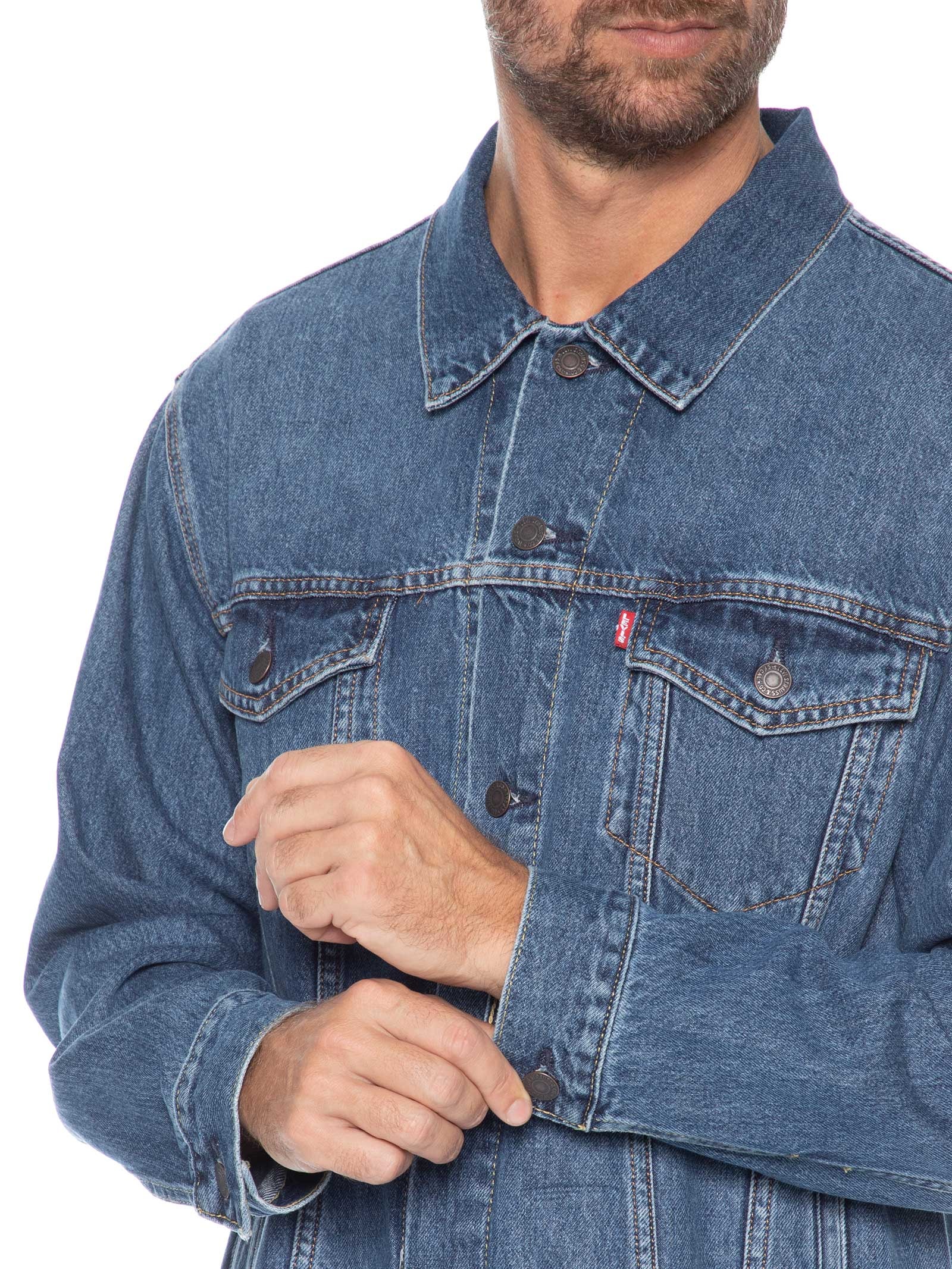 Jaqueta Masculina Jeans Relaxed Fit Trucker Azul Levi's
