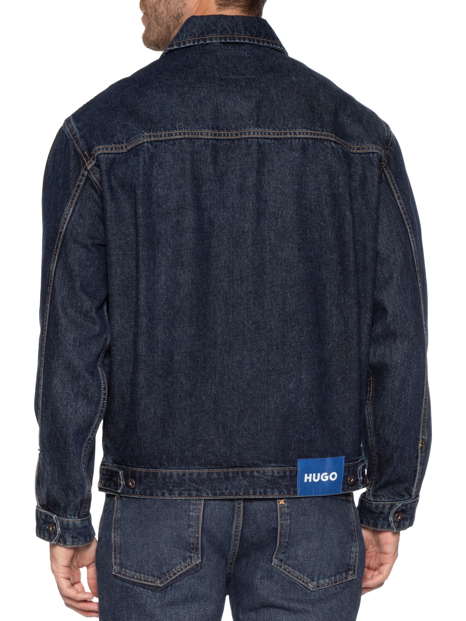 Jaqueta Masculina Jeans Reta Nial Azul Hugo