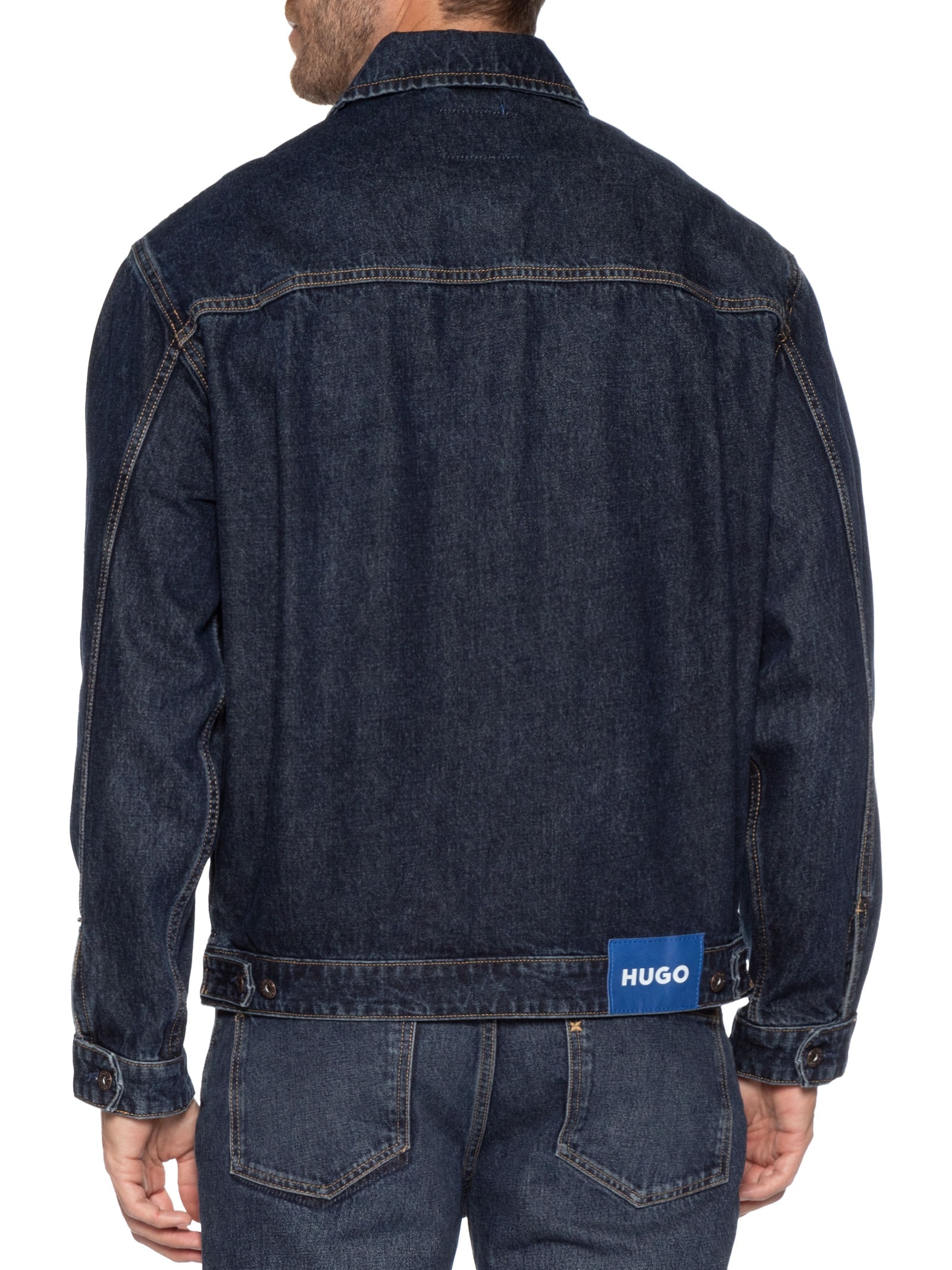Jaqueta Masculina Jeans Reta Nial Azul Hugo