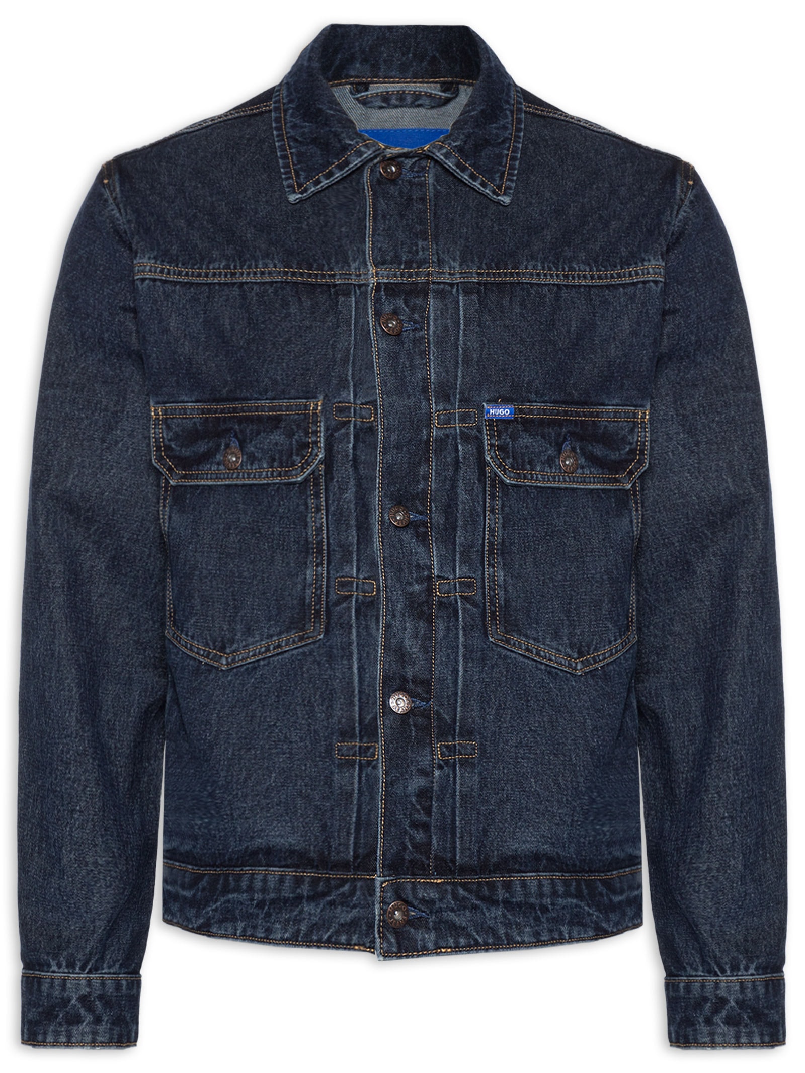 Jaqueta Masculina Jeans Reta Nial Azul Hugo