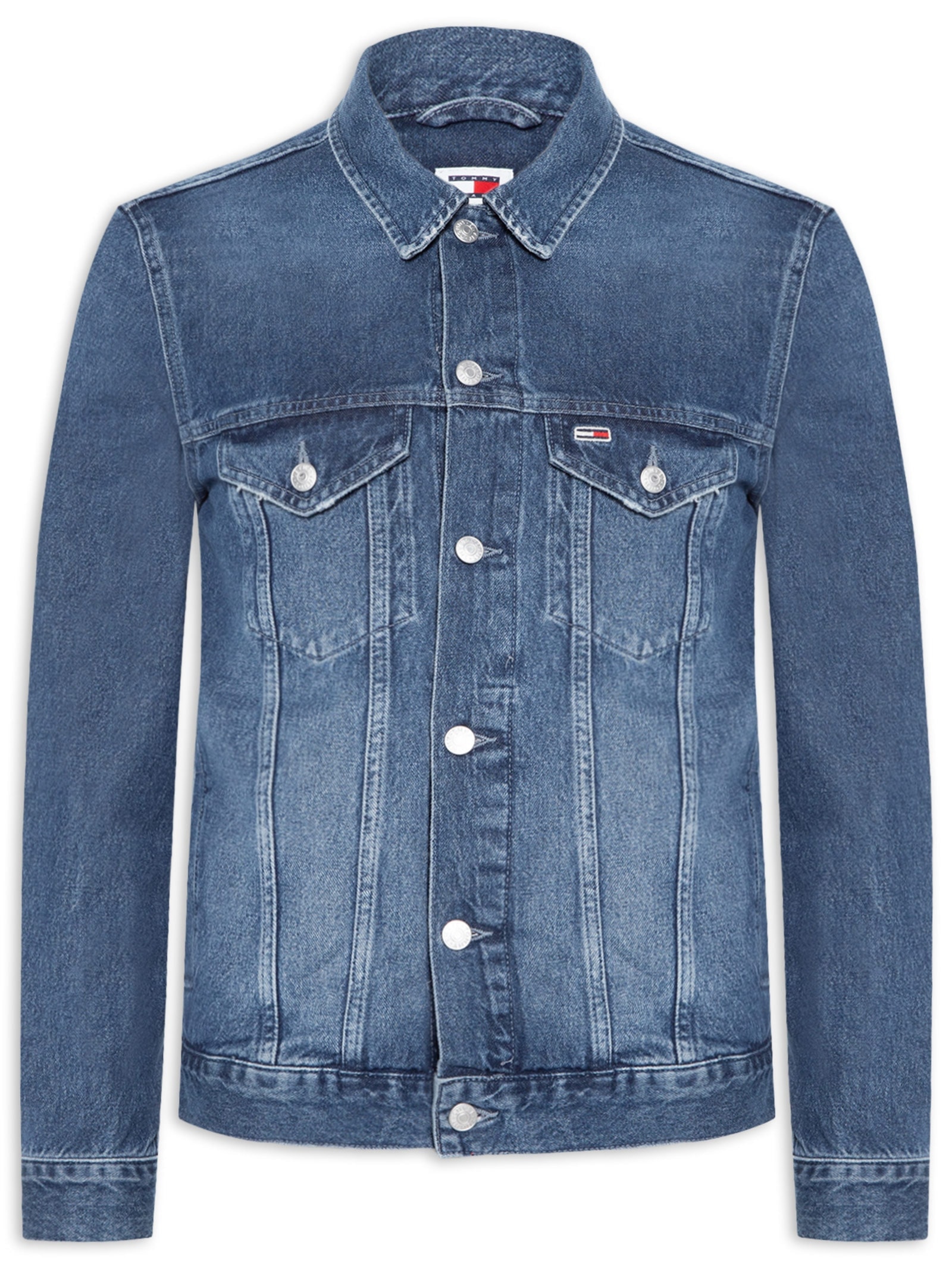 Jaqueta Masculina Jeans Ryan Trucker Fit Azul Tommy Jeans