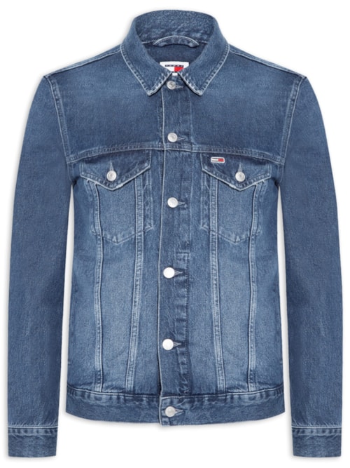 Jaqueta Masculina Jeans Ryan Trucker Fit - Azul