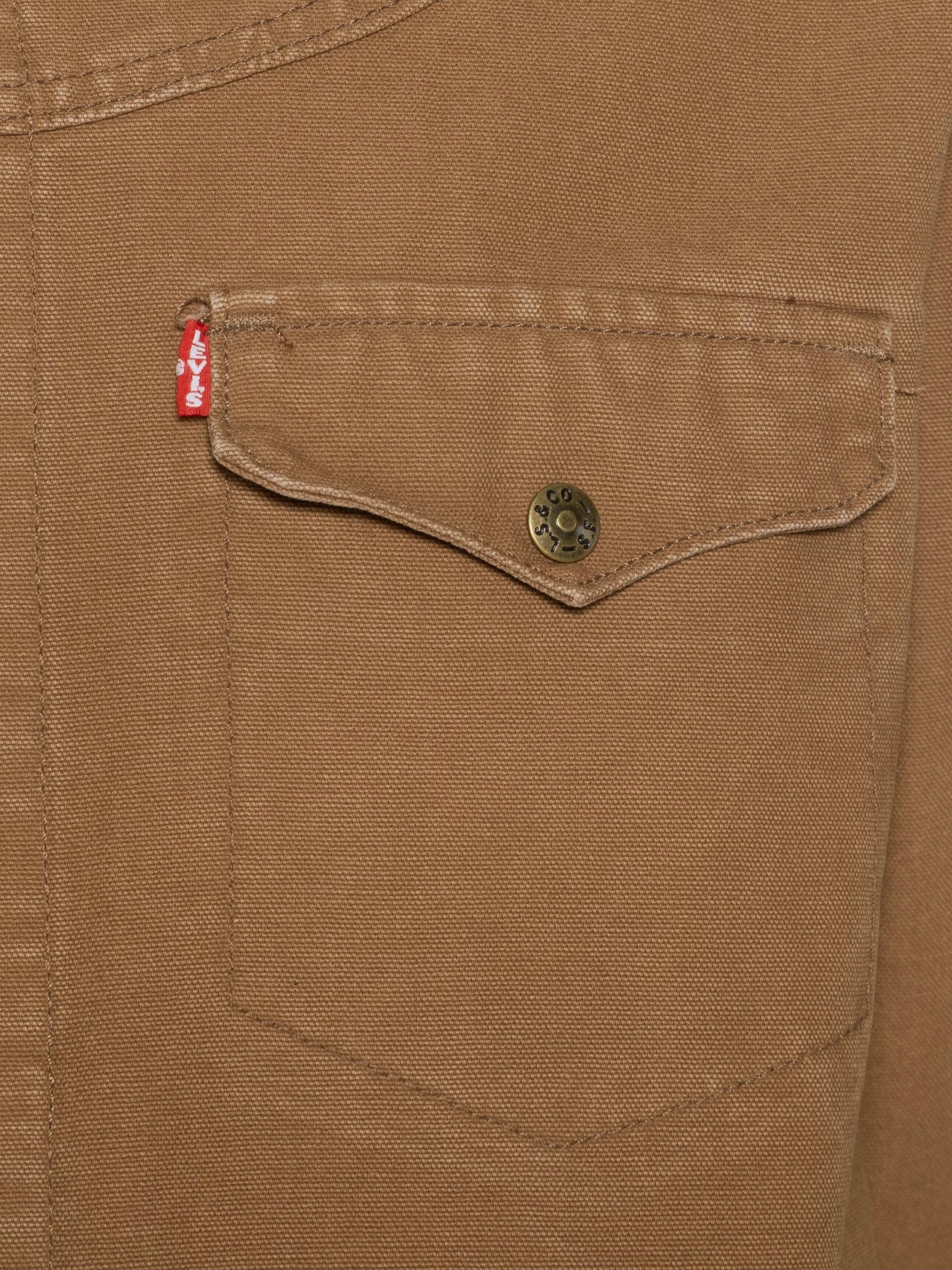 Jaqueta Masculina Jeans Western Shorthorn Trucker Marrom Levi's