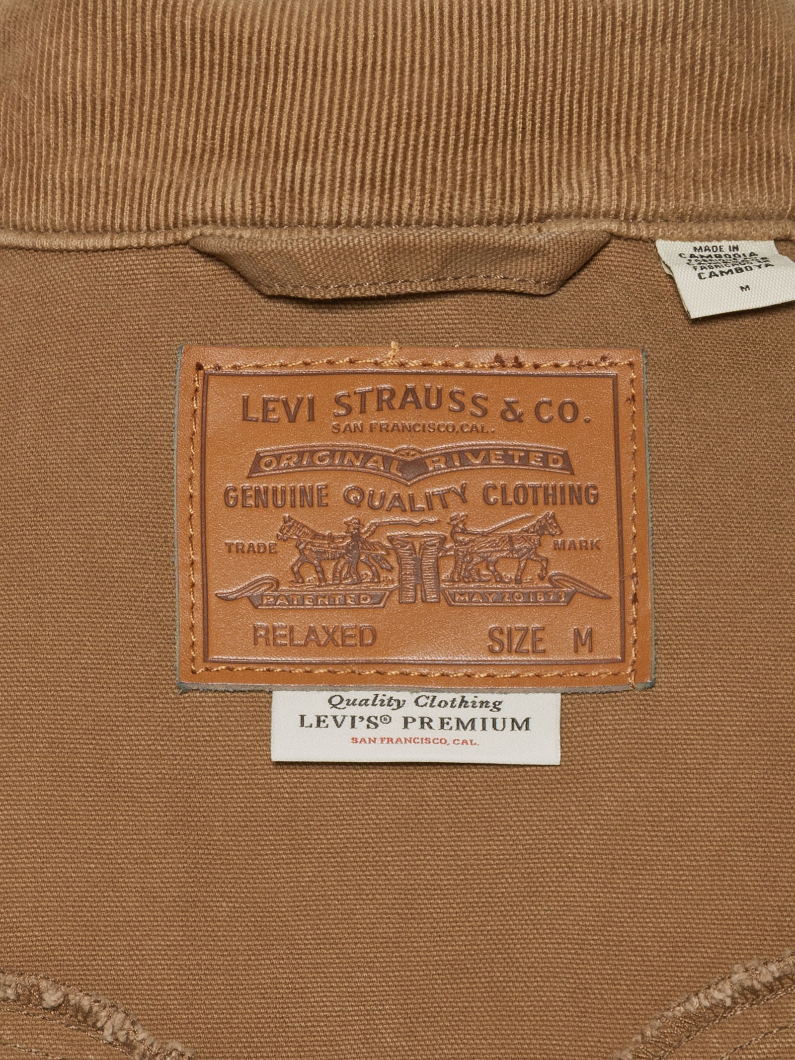 Jaqueta Masculina Jeans Western Shorthorn Trucker Marrom Levi's