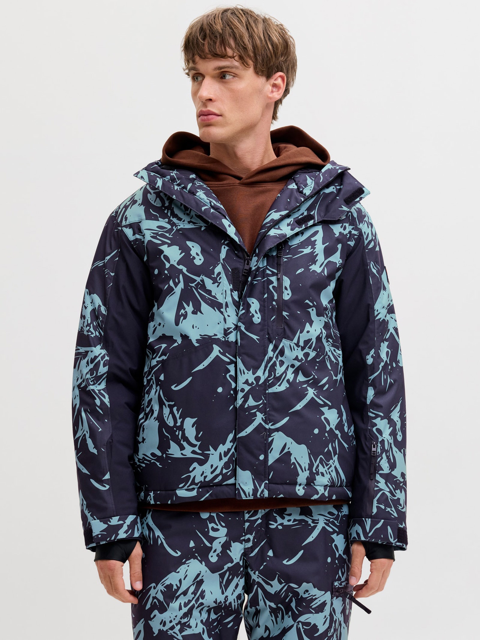 Jaqueta Masculina Jj Alpes Shell Ski Azul Jack & Jones