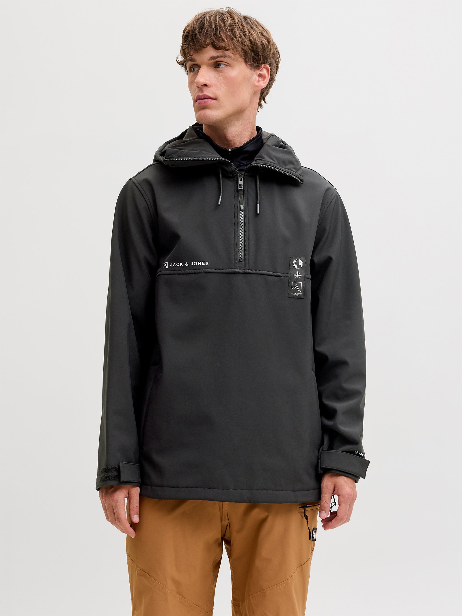 Jaqueta Masculina JJ Auris Hood Ski - Preto - Jack & Jones