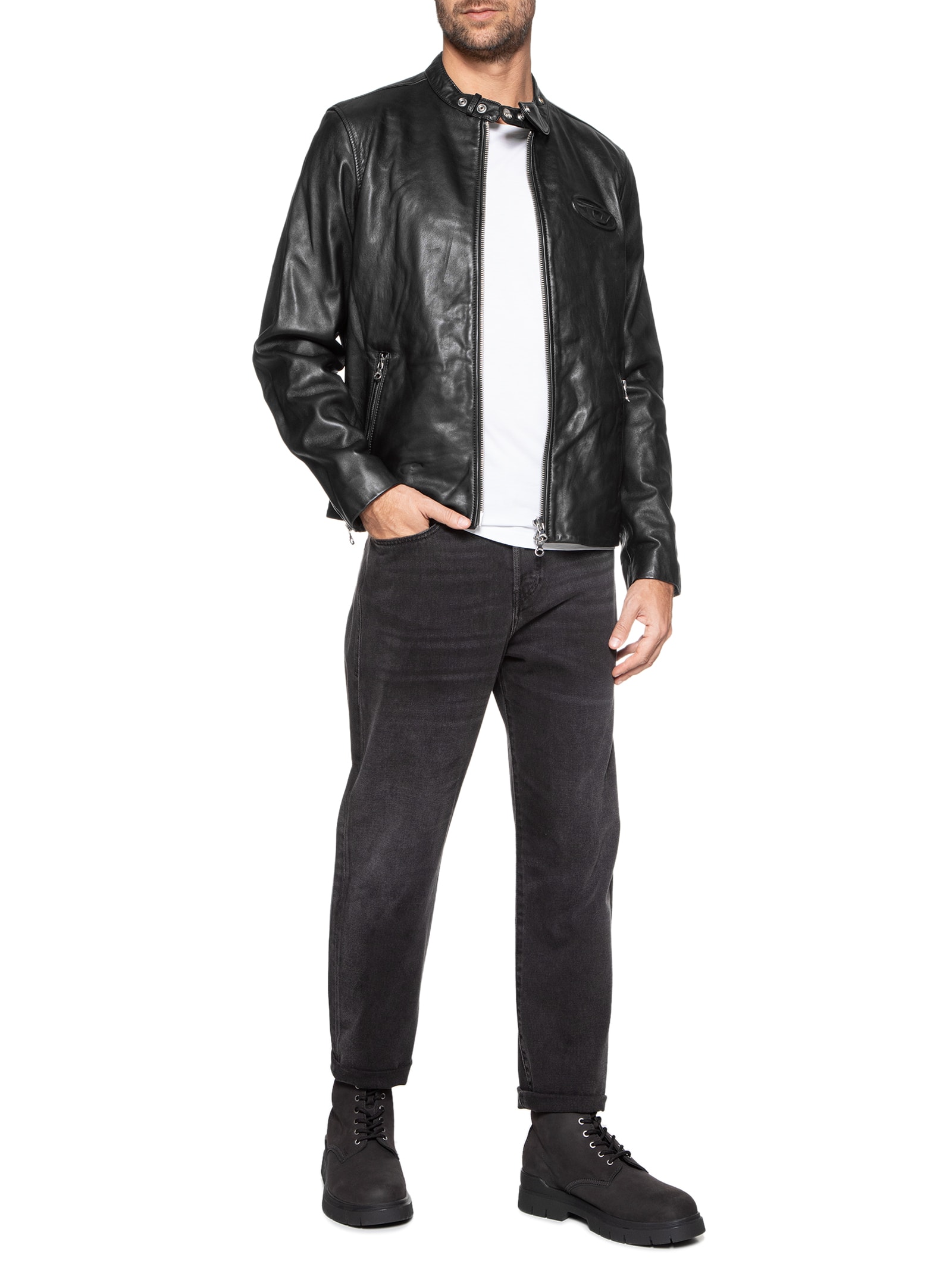 AVZHJA ブラックメタル　BLACKL Diesel - Jaqueta Masculina L-Metal - Preto