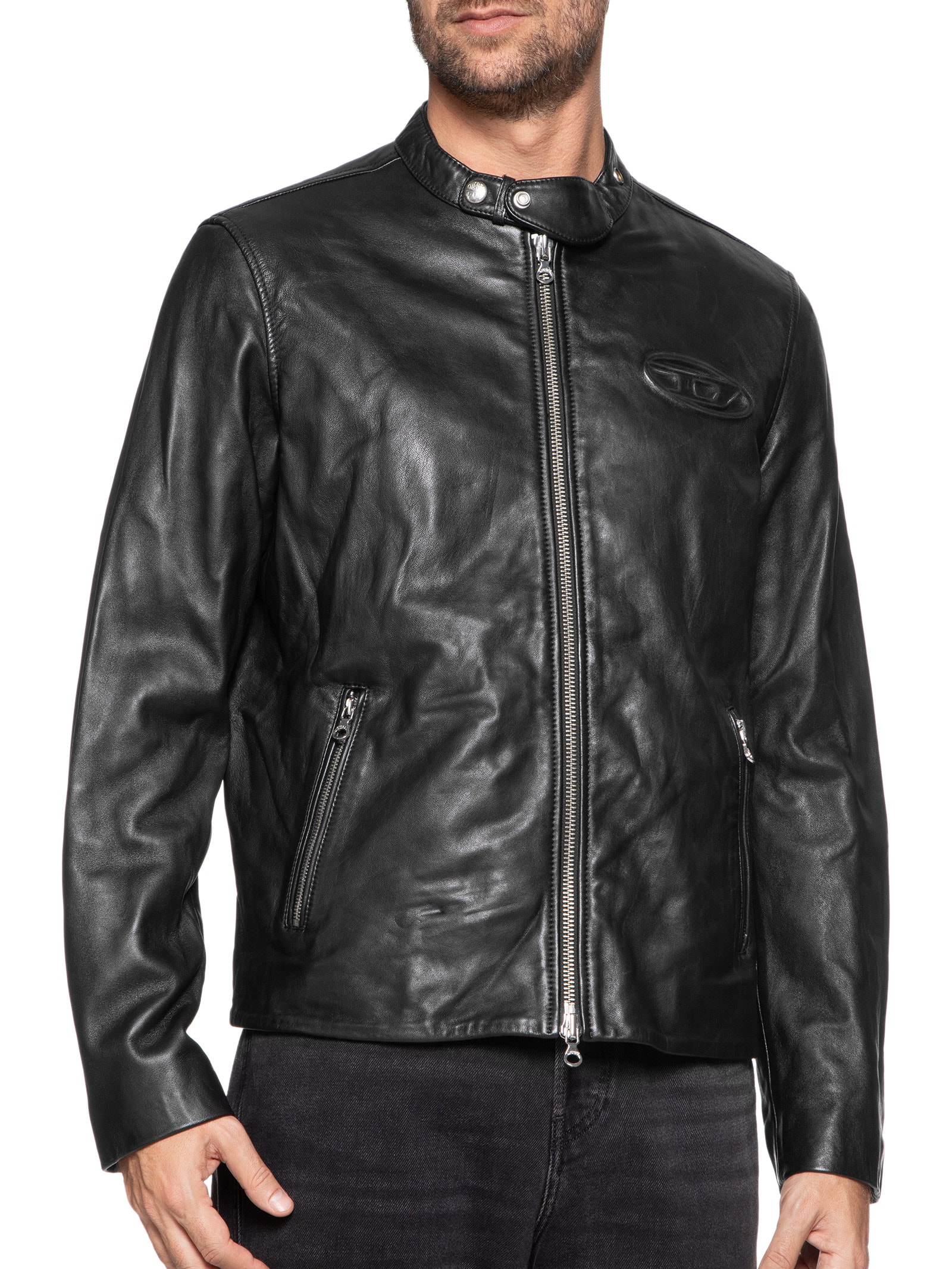 Diesel - Jaqueta Masculina L-Metal - Preto