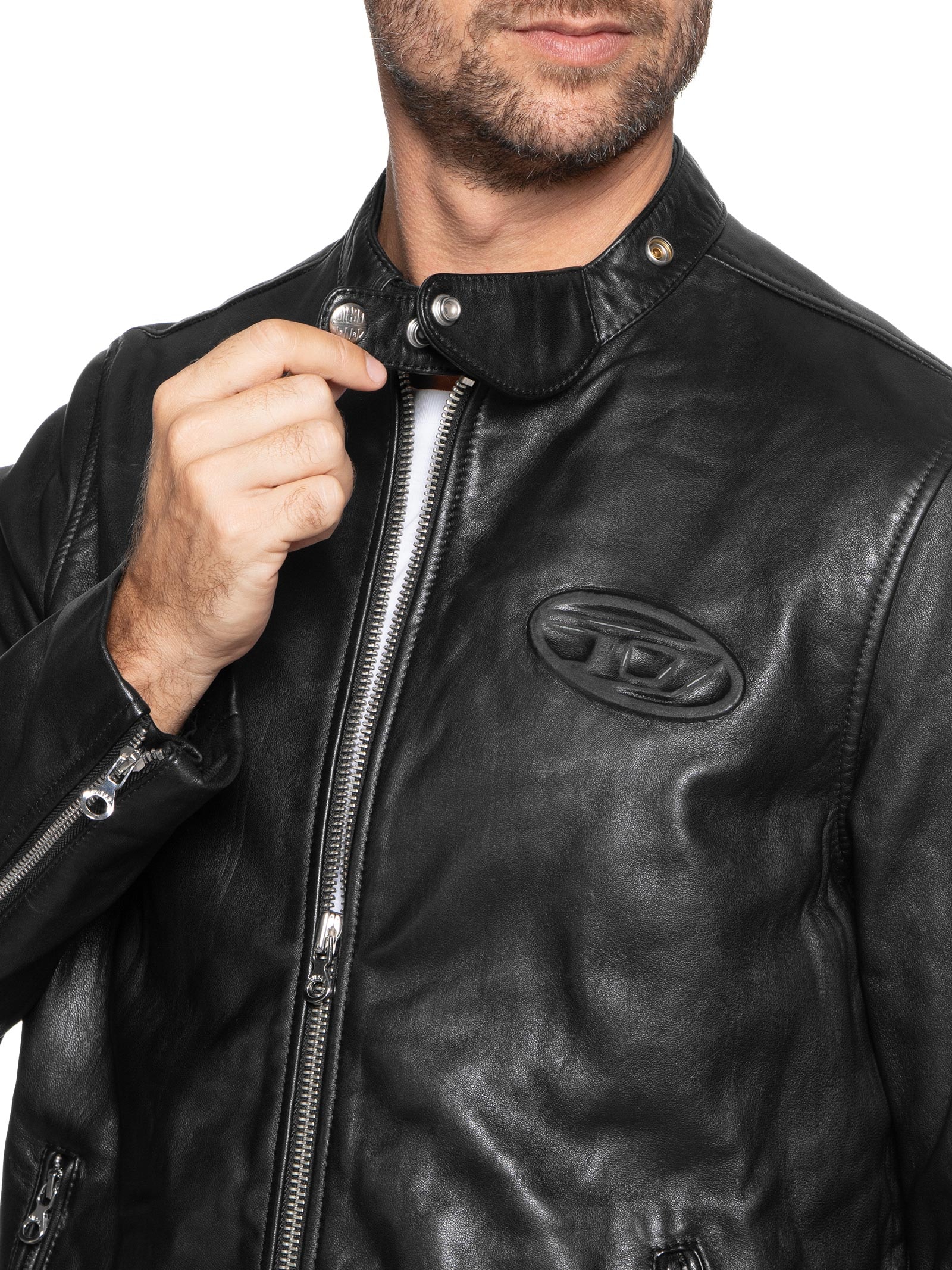 Diesel - Jaqueta Masculina L-Metal - Preto