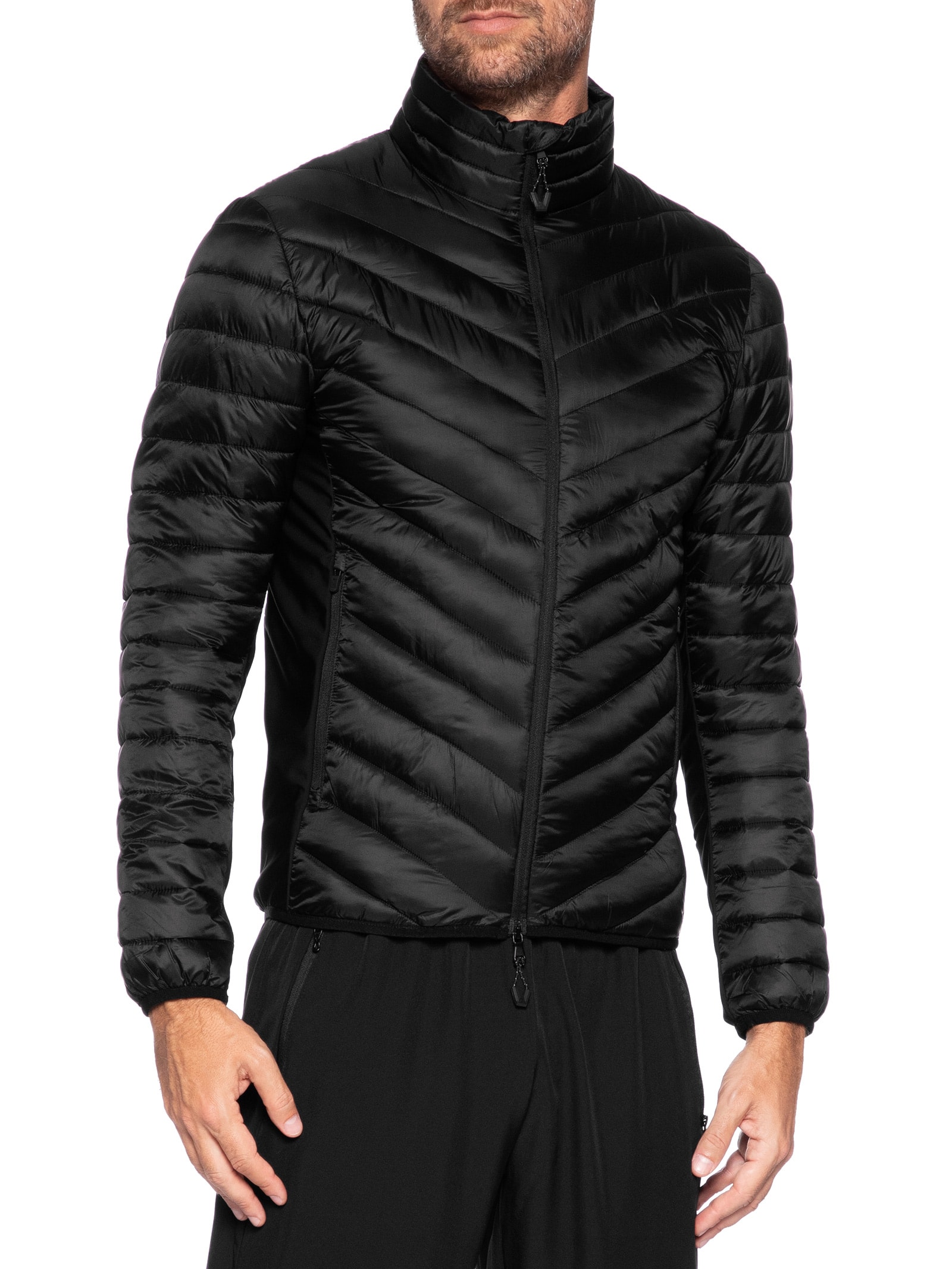 Jaqueta Masculina Light Padded Technical Woven Blouson Ski – Preto Ea7 Emporio Armani