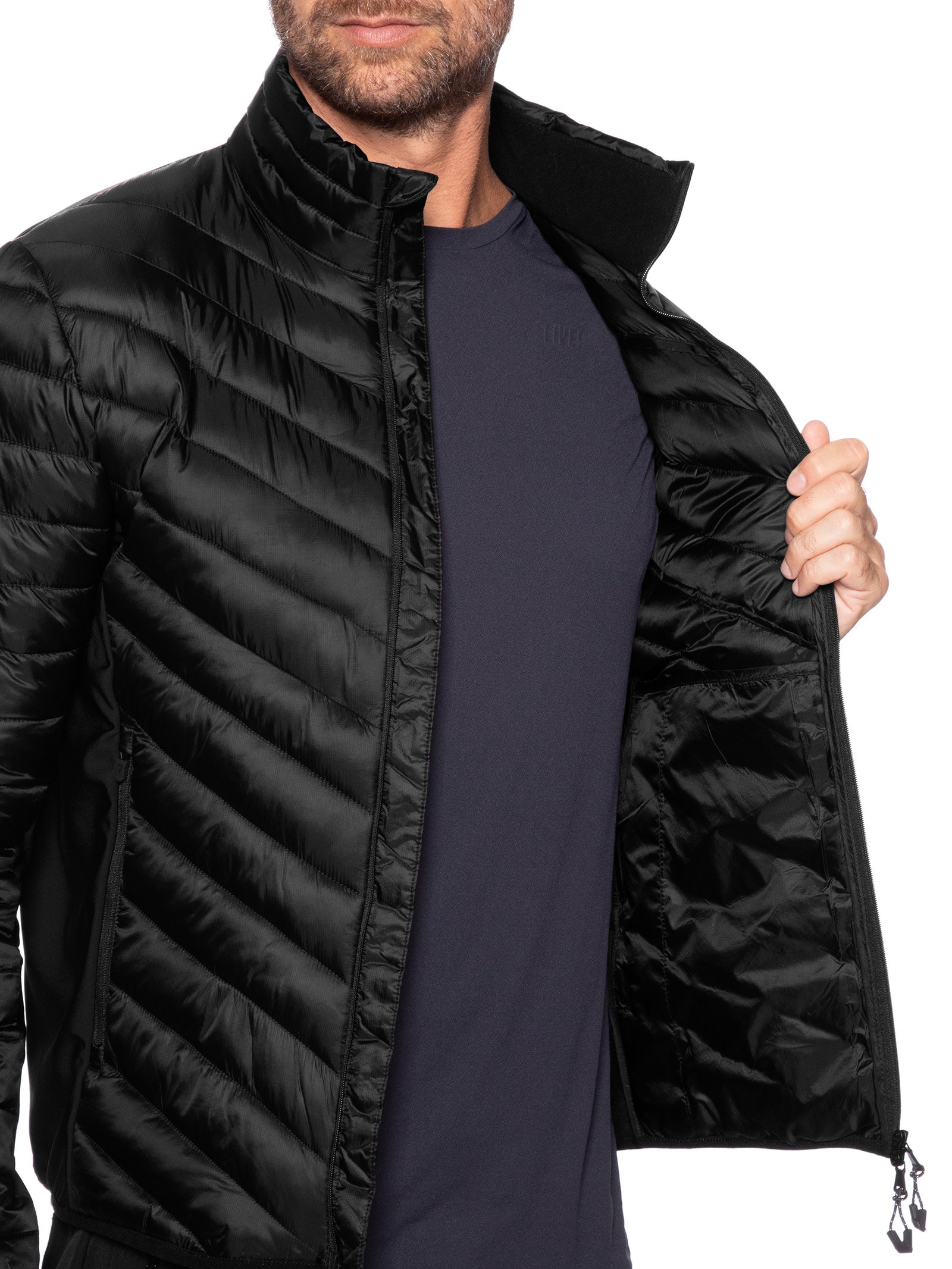 Jaqueta Masculina Light Padded Technical Woven Blouson Ski – Preto Ea7 Emporio Armani