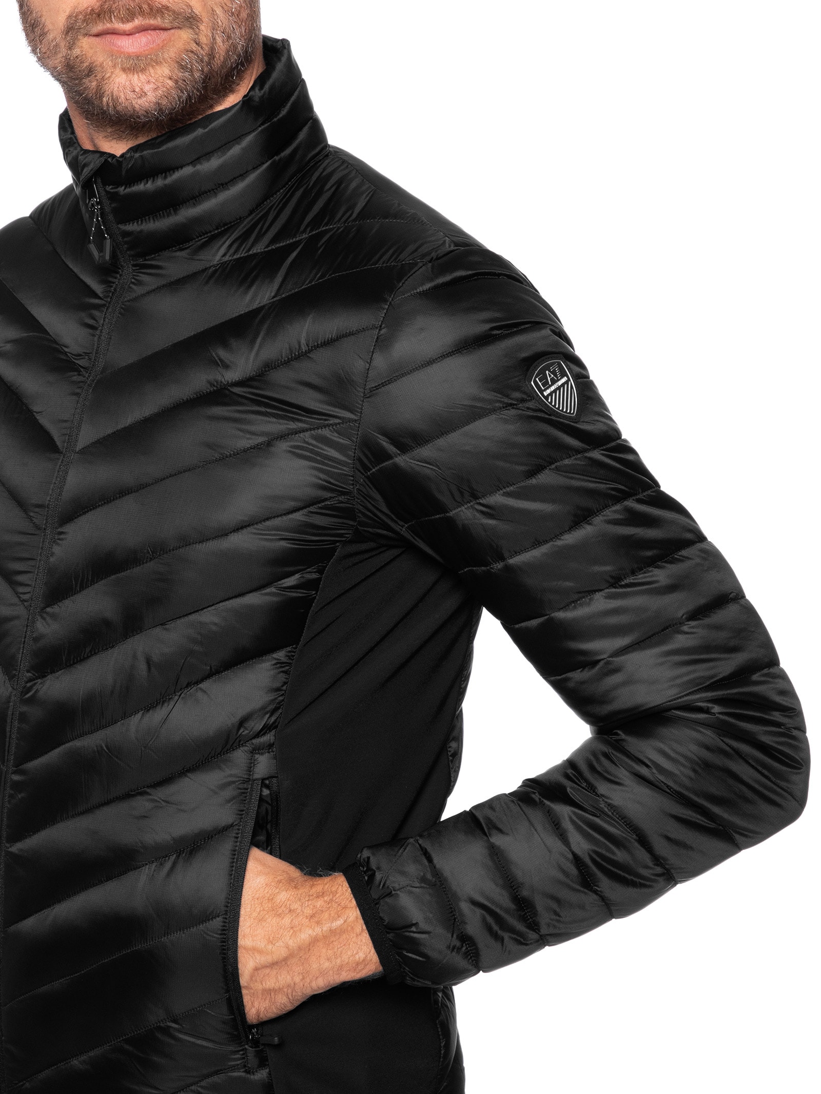 Jaqueta Masculina Light Padded Technical Woven Blouson Ski – Preto Ea7 Emporio Armani