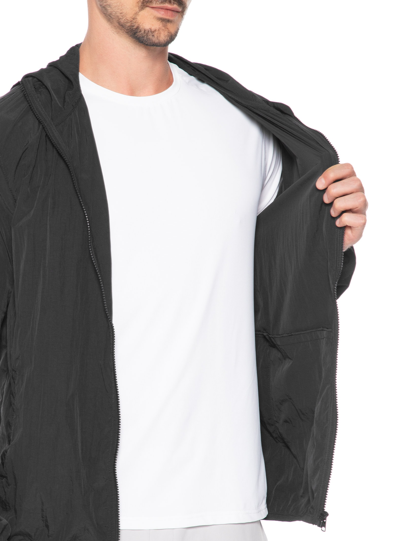 Jaqueta Masculina Lisa Essentials Preto Body For Sure