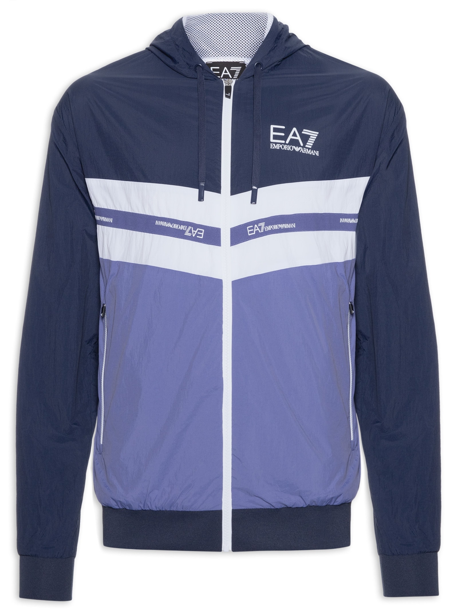 Ea7 Emporio Armani - Jaqueta Masculina Listras - Azul
