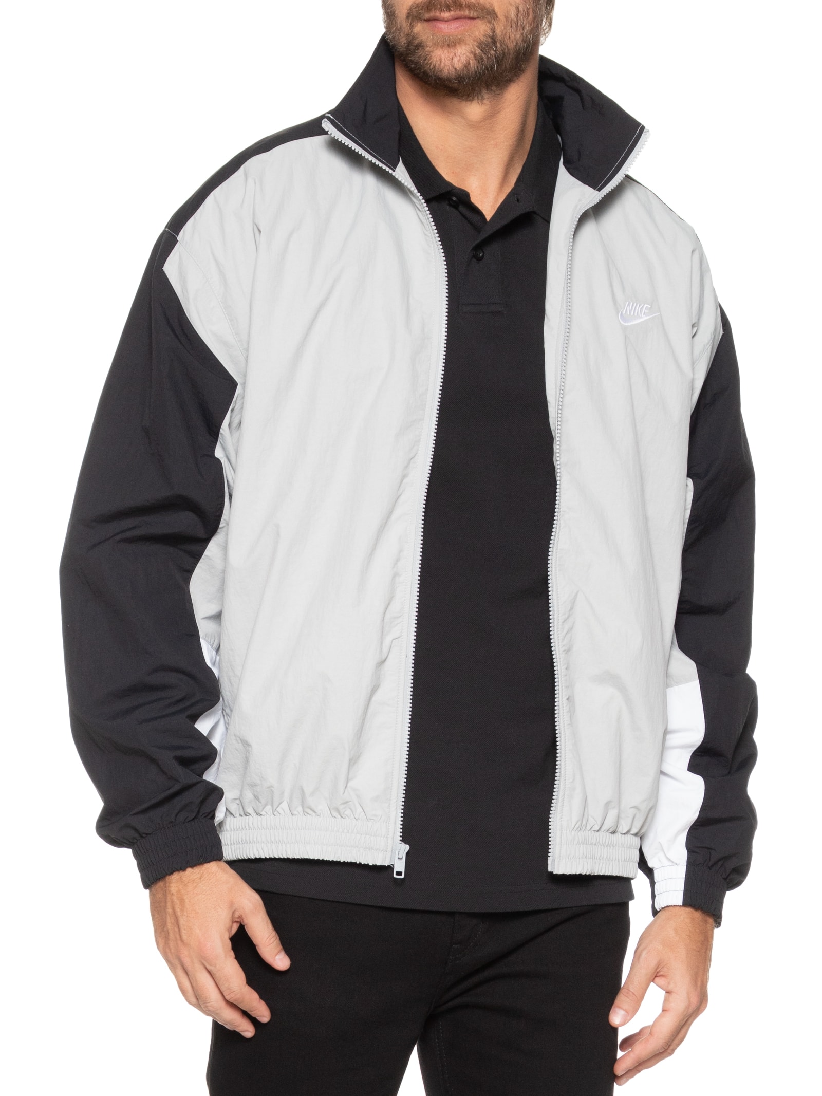 Nike - Jaqueta Masculina M Club WVN TRK JKT OS - Cinza