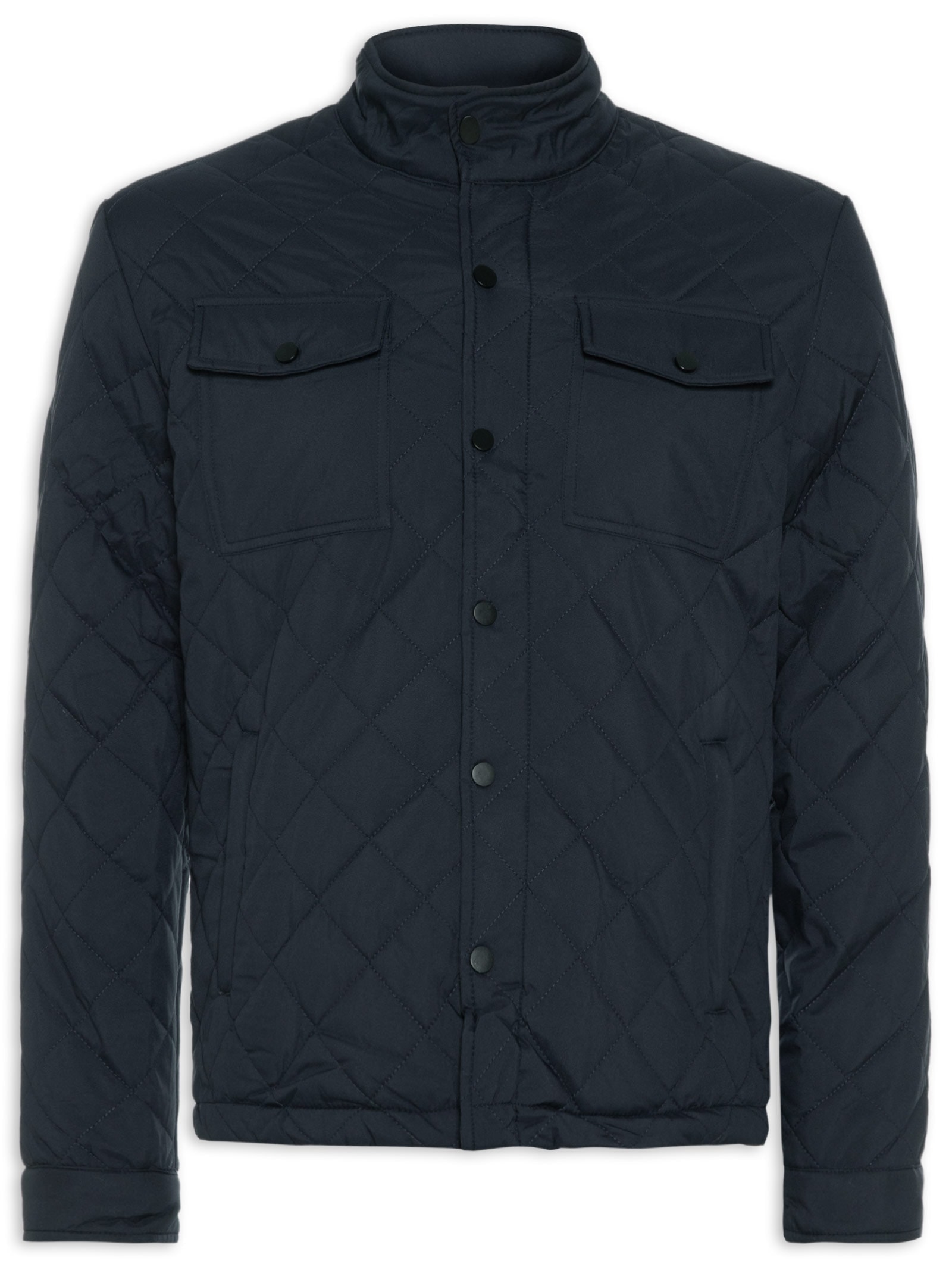 Jaqueta Masculina Matelassê Casual Azul Basiq Men