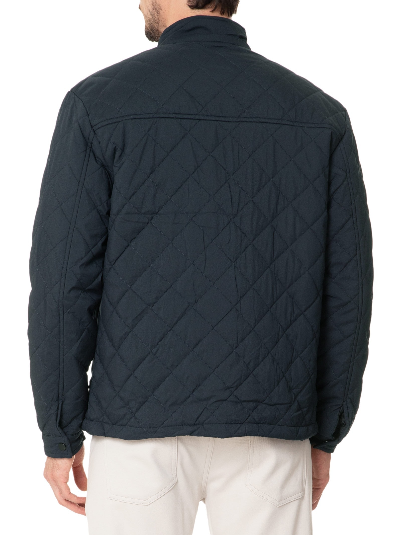 Jaqueta Masculina Matelassê Casual Azul Basiq Men